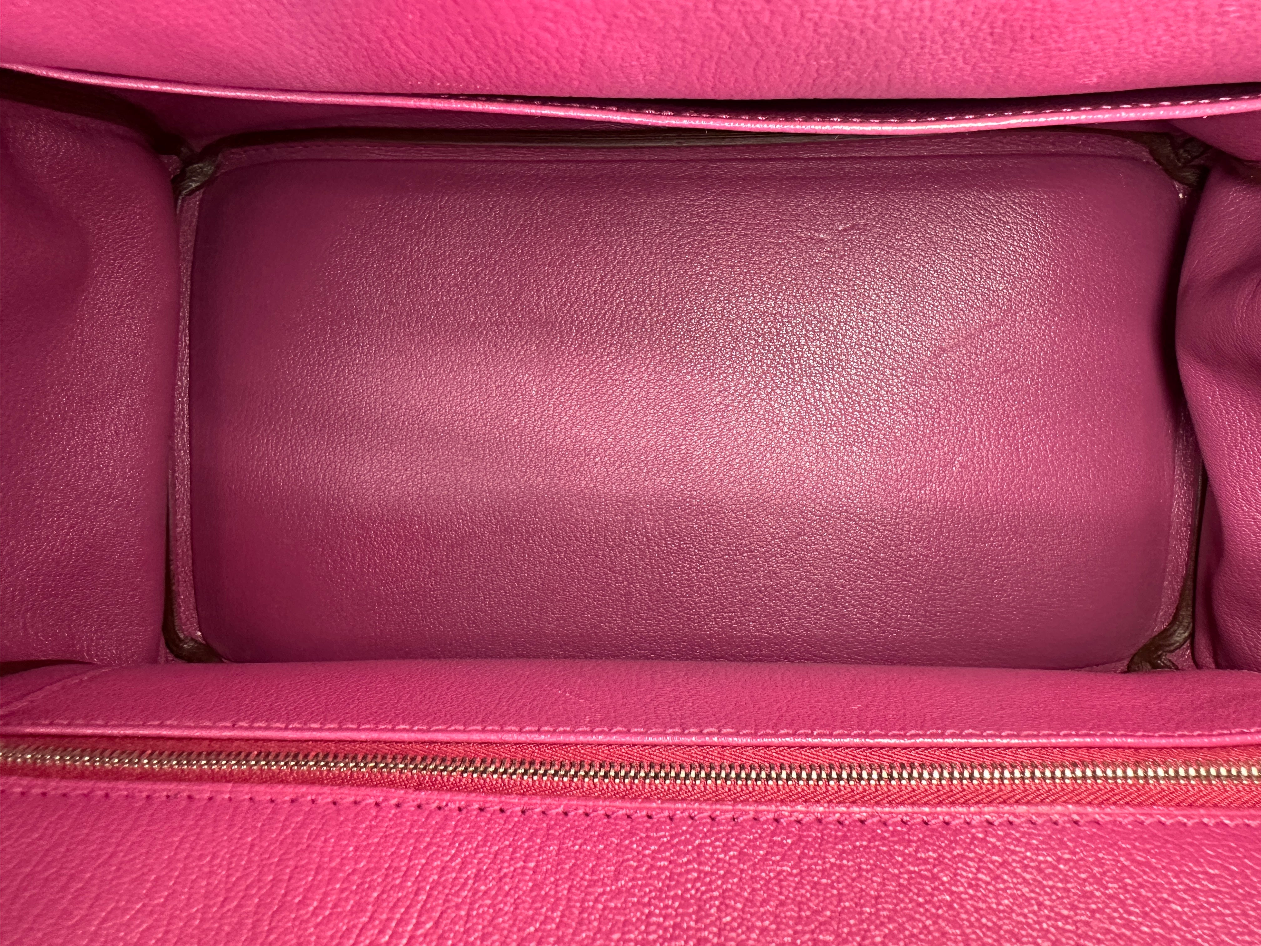 Hermès Birkin 35 Togo Rose Shocking PHW (T Stamp)