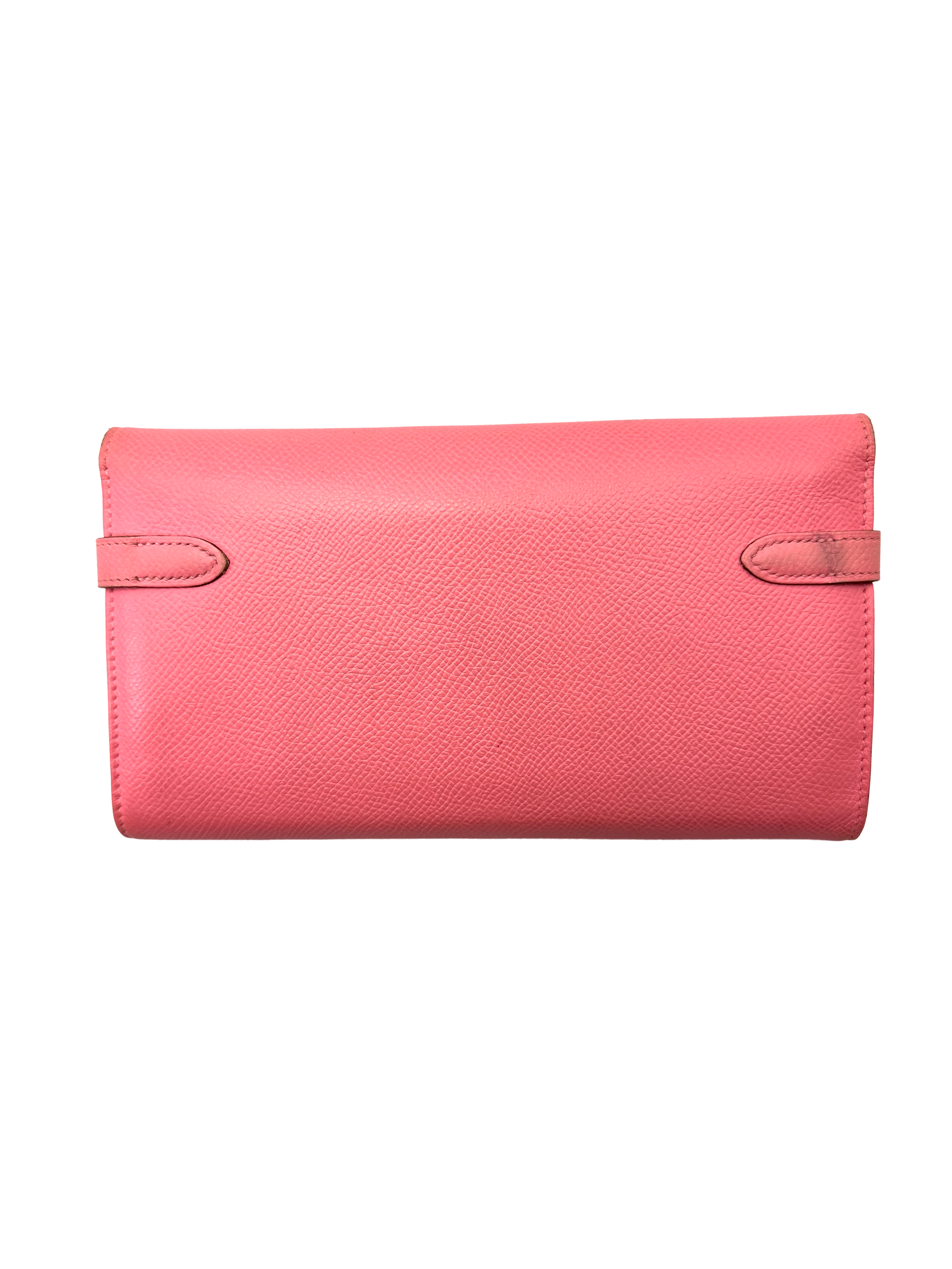 Hermès Kelly Classic Long Wallet Rose Sakura Epsom GHW