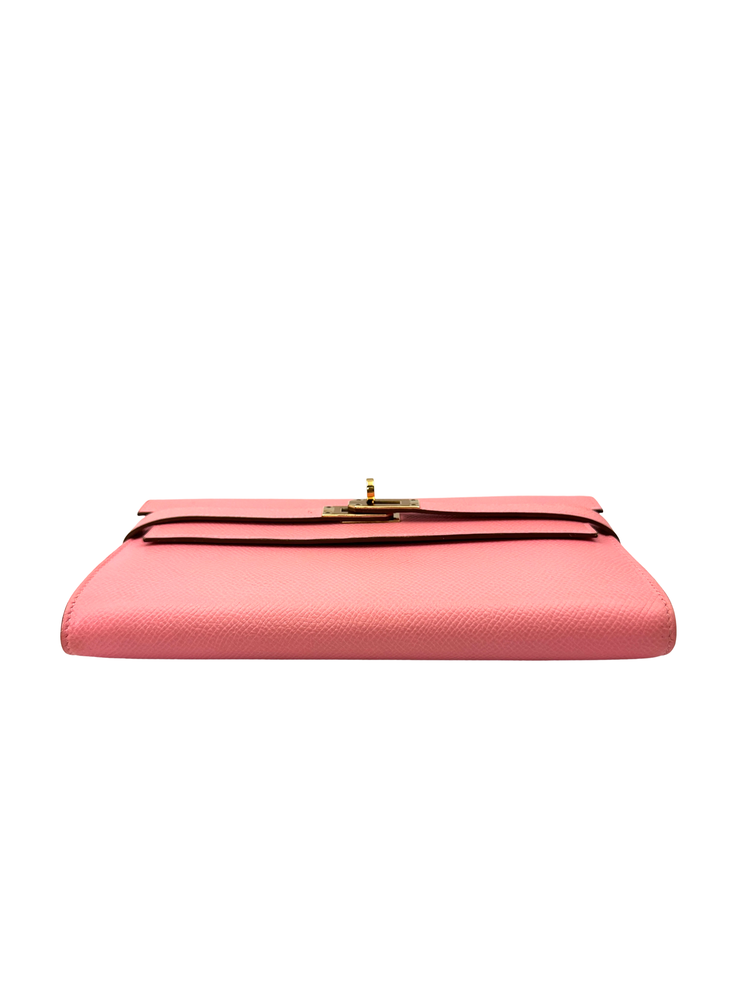 Hermès Kelly Classic Long Wallet Rose Sakura Epsom GHW