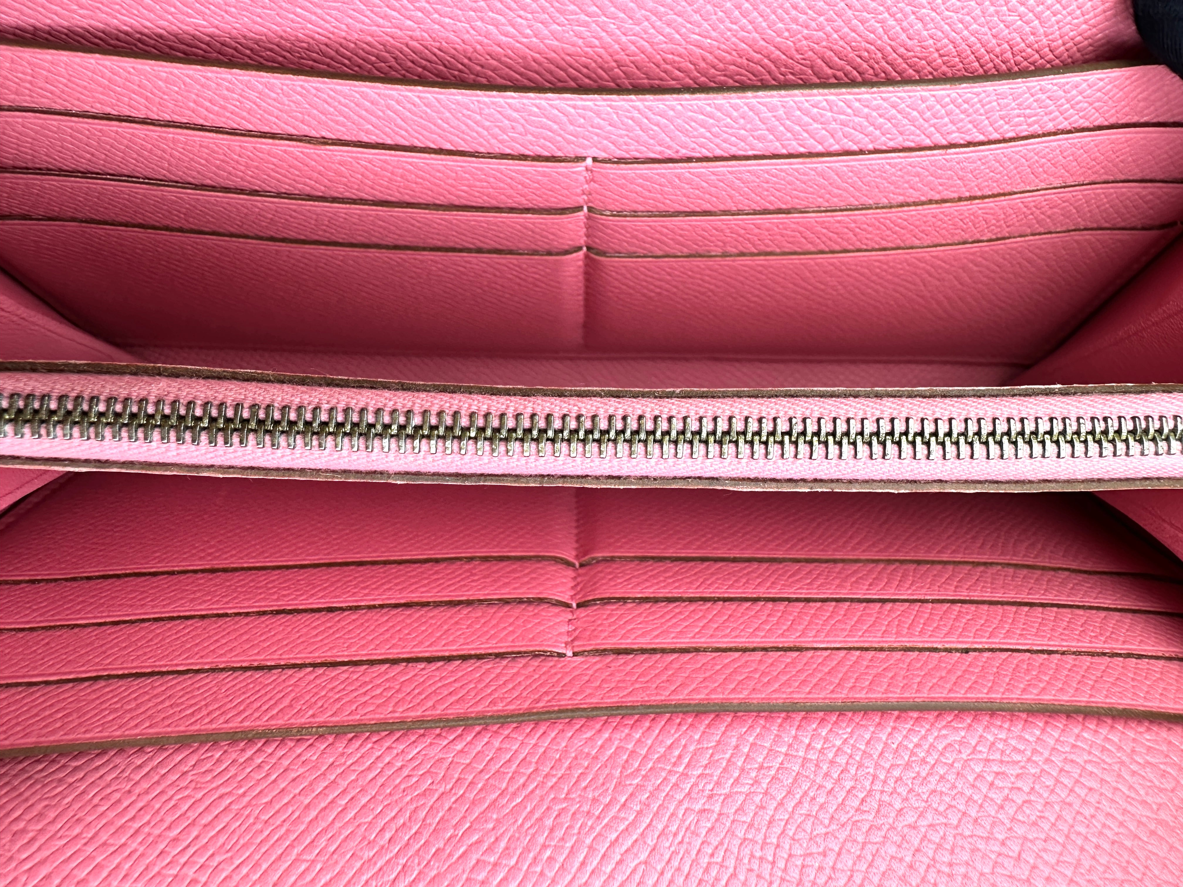 Hermès Kelly Classic Long Wallet Rose Sakura Epsom GHW