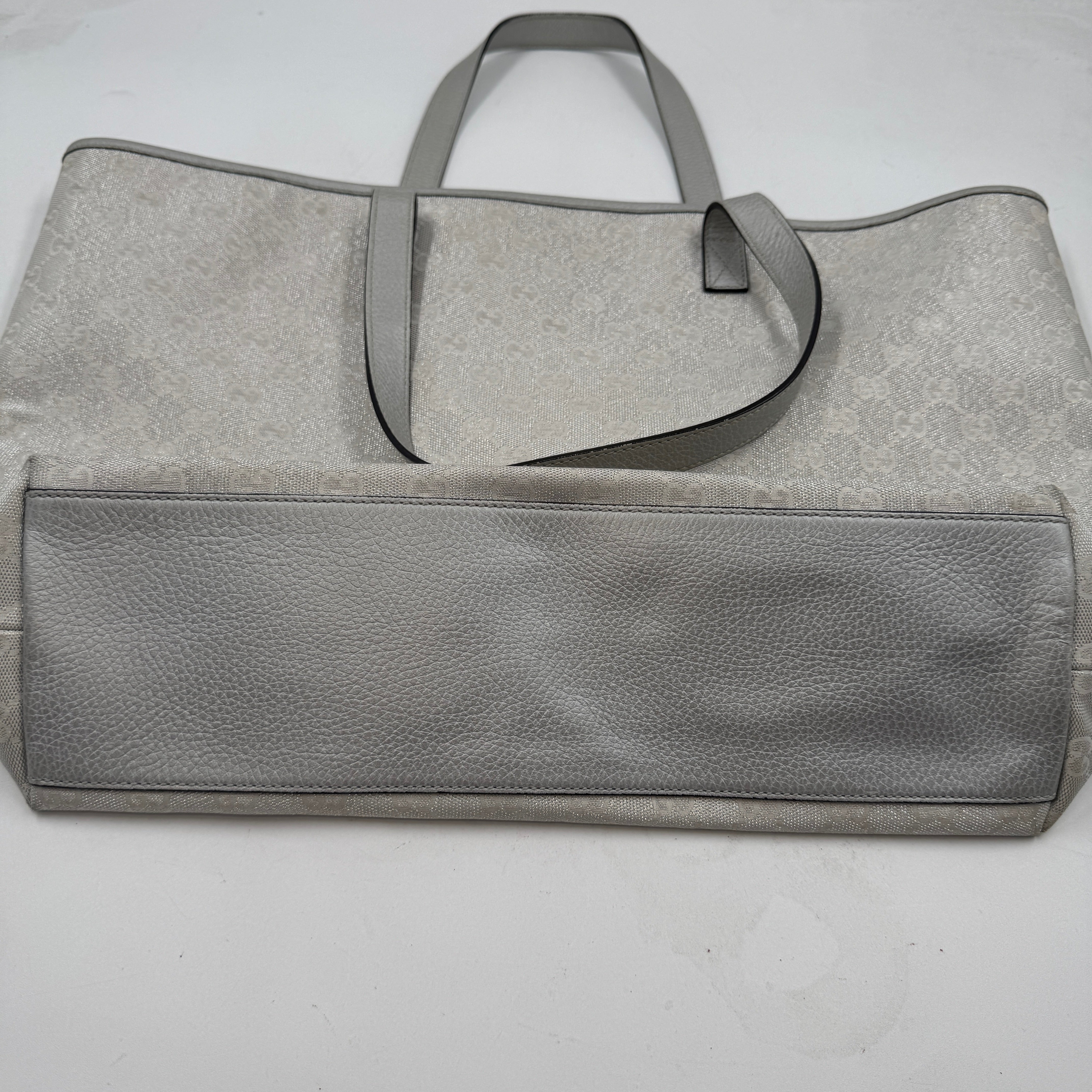 Gucci Silver GG Tote