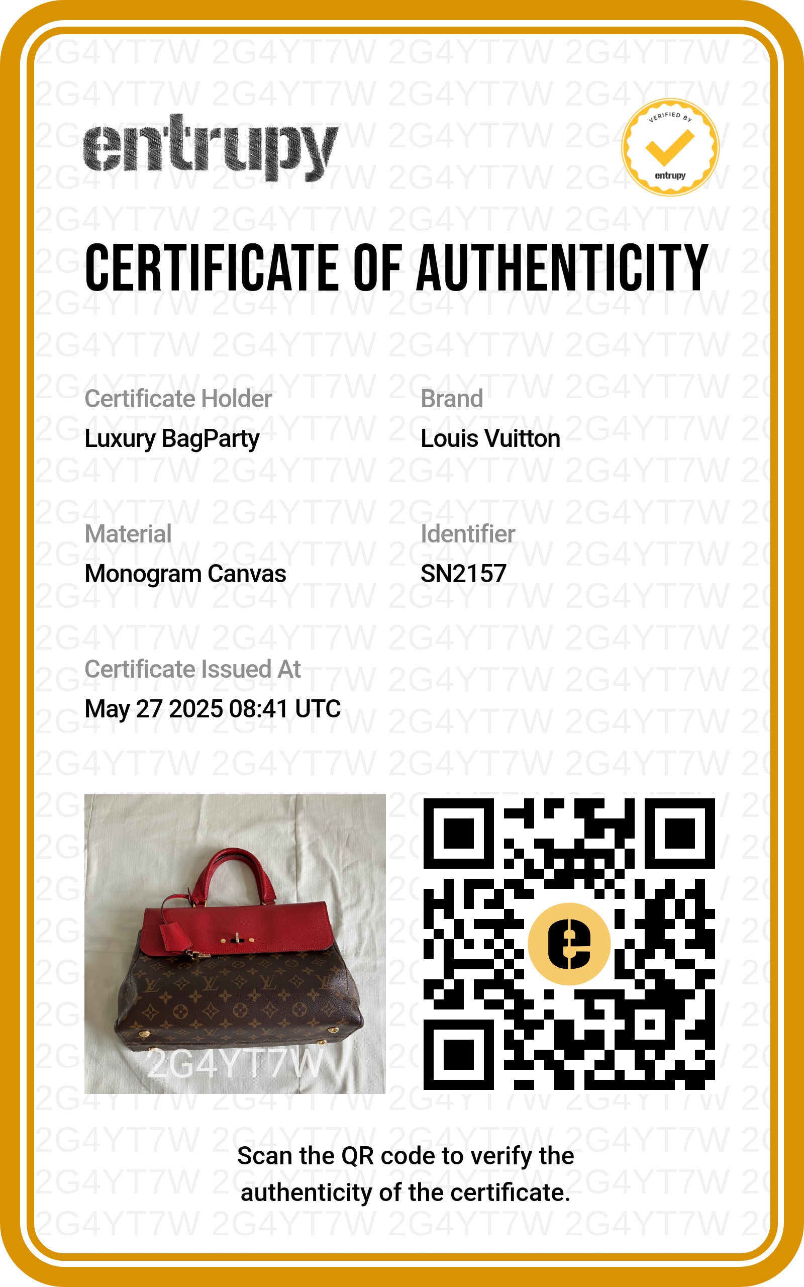 Louis Vuitton Monogram Venus Red