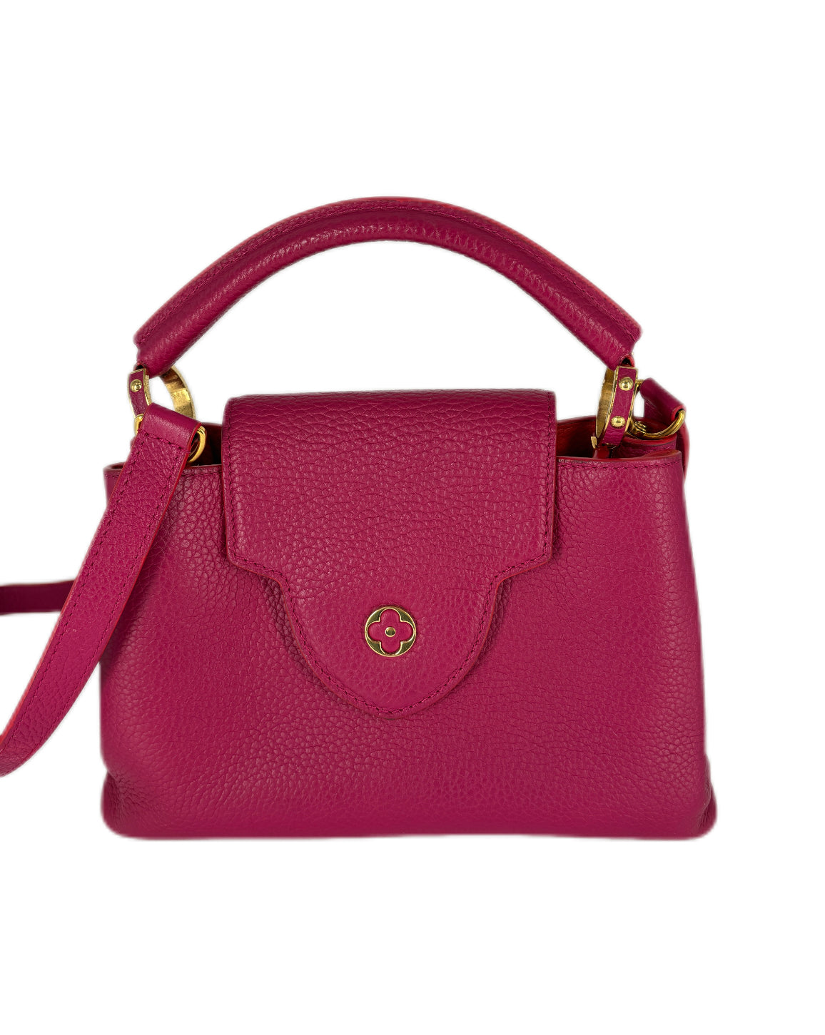 Louis Vuitton Taurillon Leather Capuccines BB Fuchia