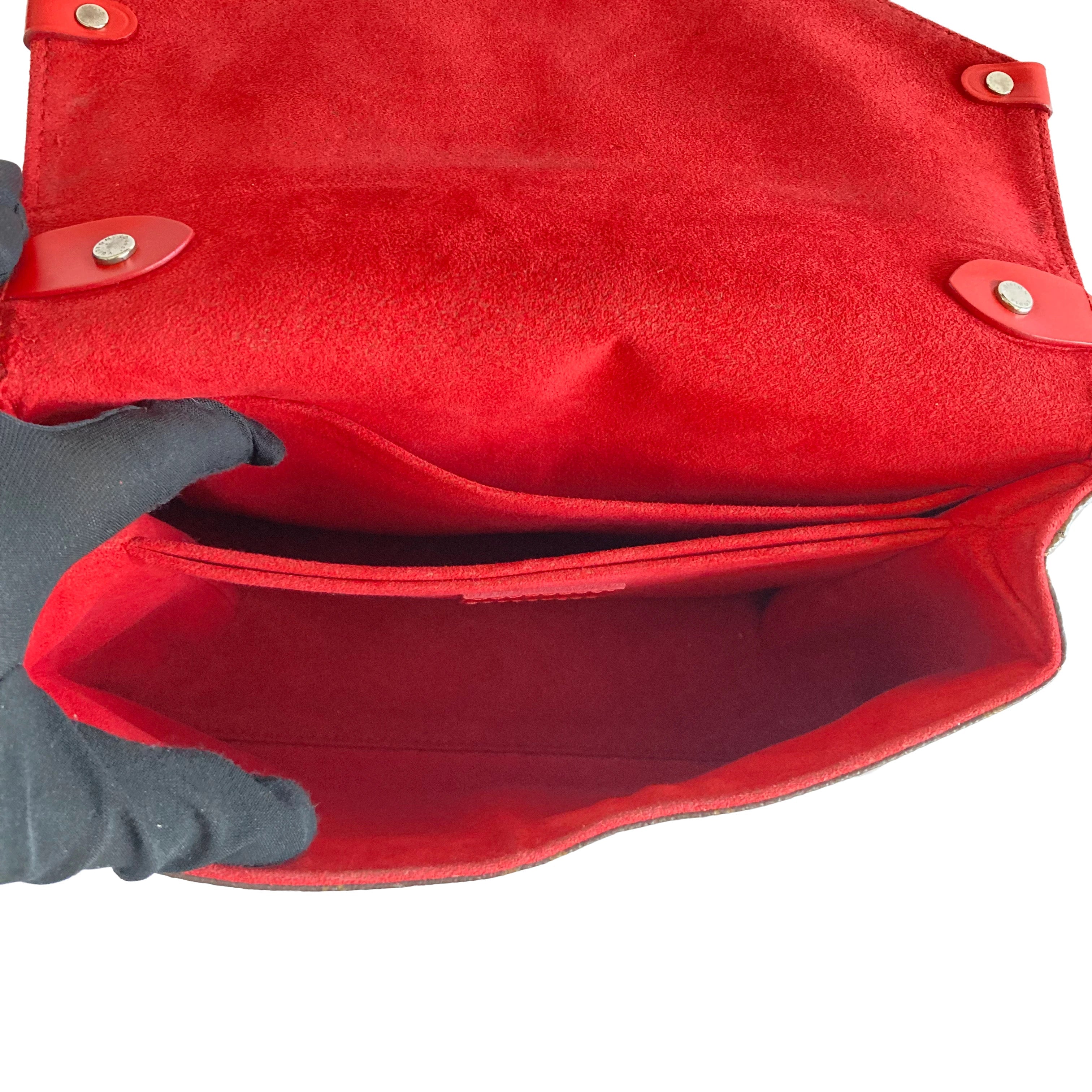 Louis Vuitton Monogram Epi Saint Michel Coquelicot