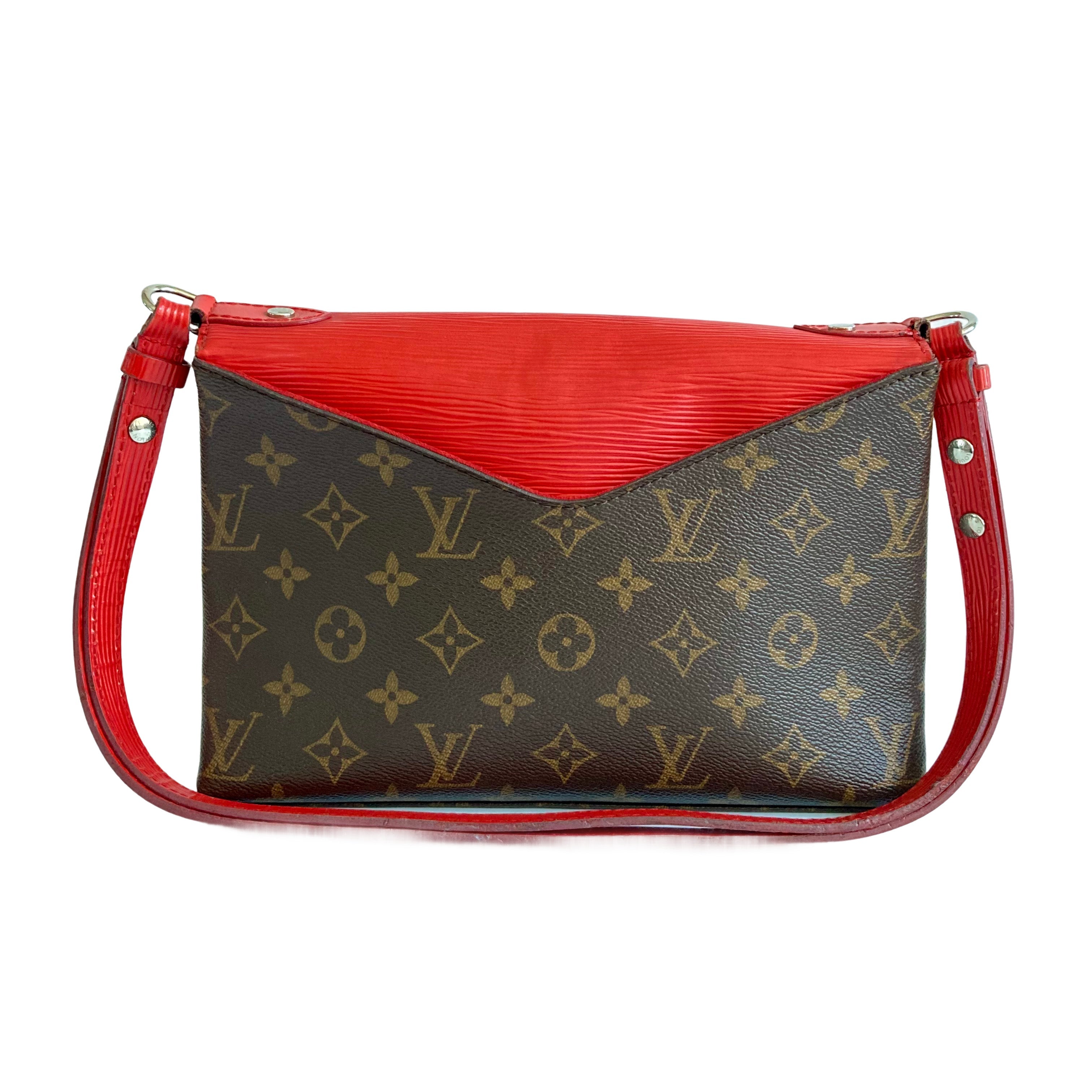 Louis Vuitton Monogram Epi Saint Michel Coquelicot