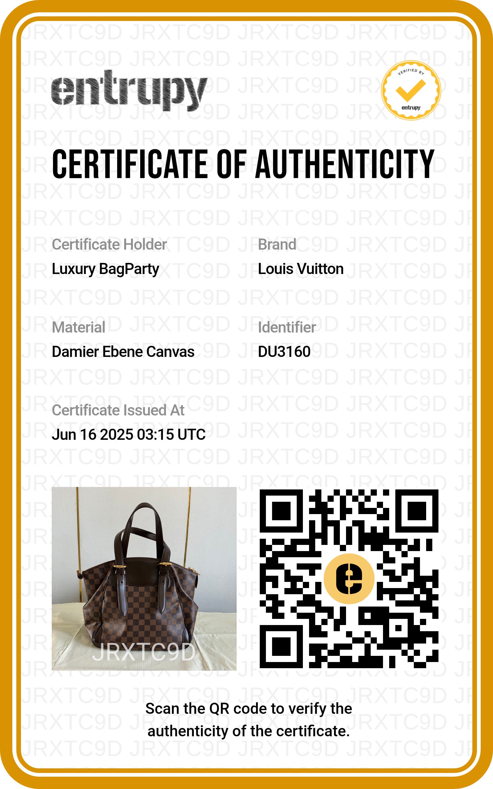 Louis Vuitton Damier Ebene Verona PM