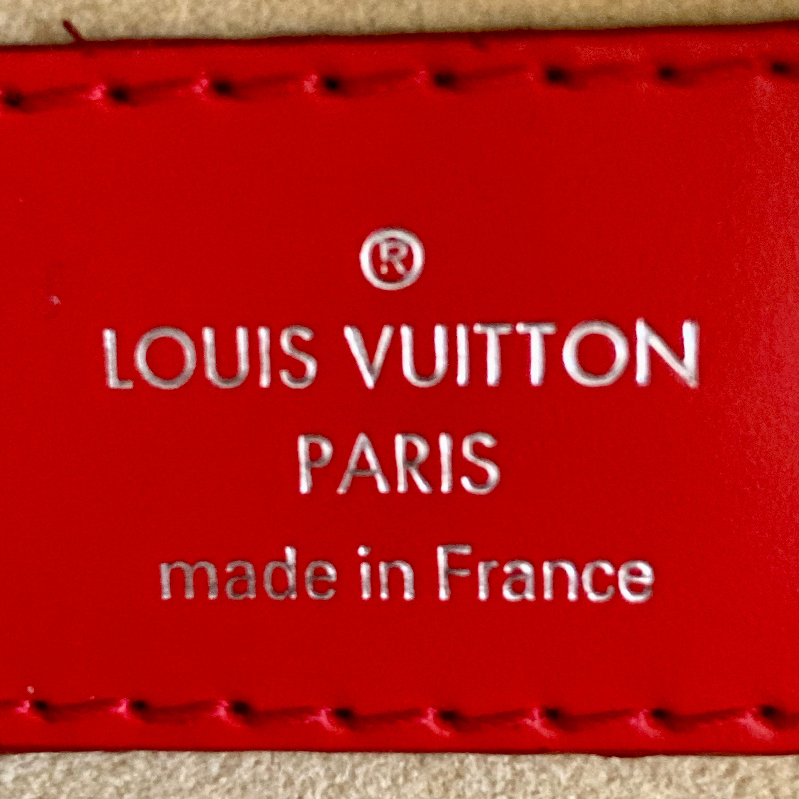 Louis Vuitton Classic Monogram Dora Canvas and Calfskin PM Red