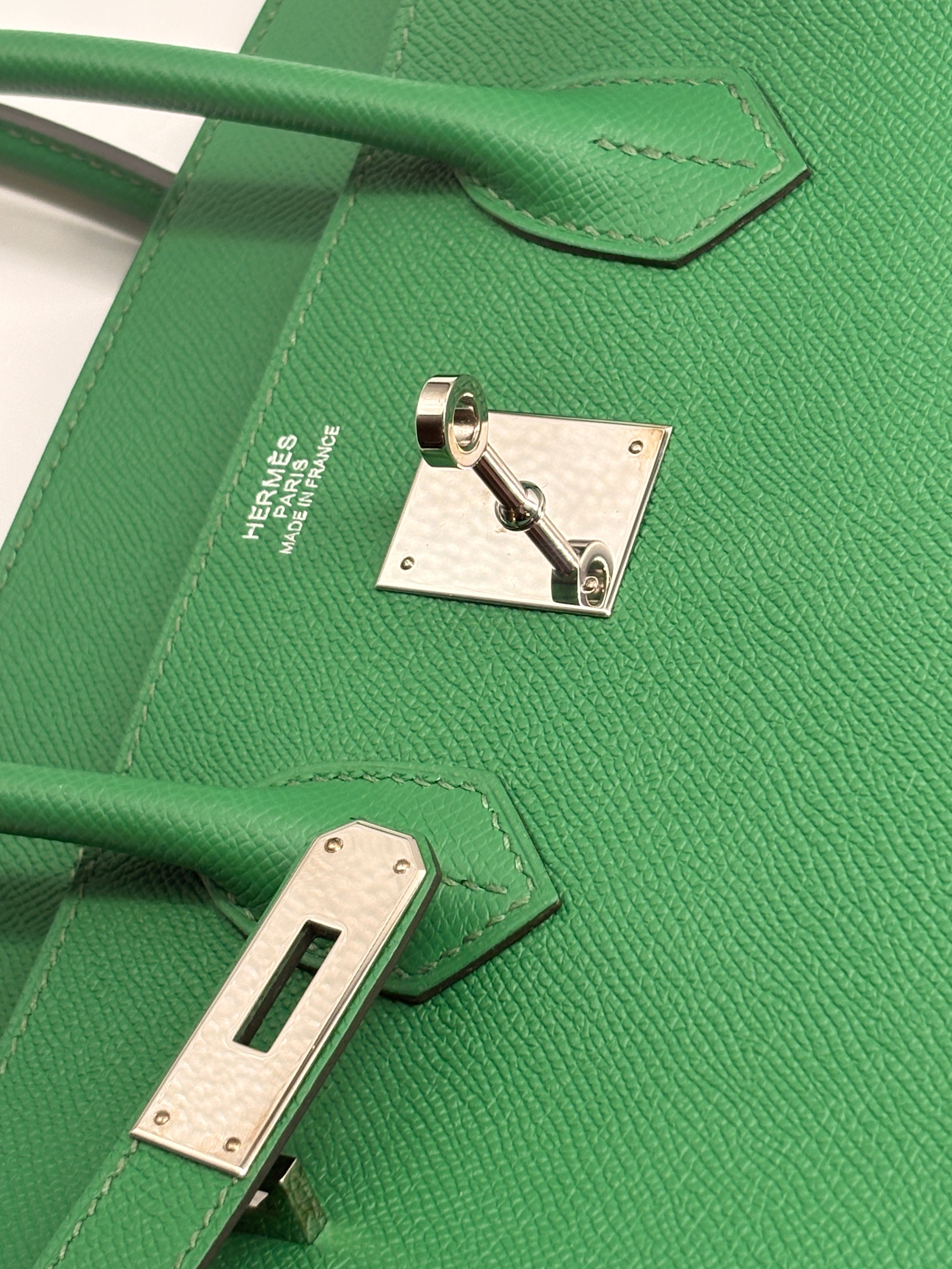 Hermès Birkin 35 Vert Vertigo Epsom GHW