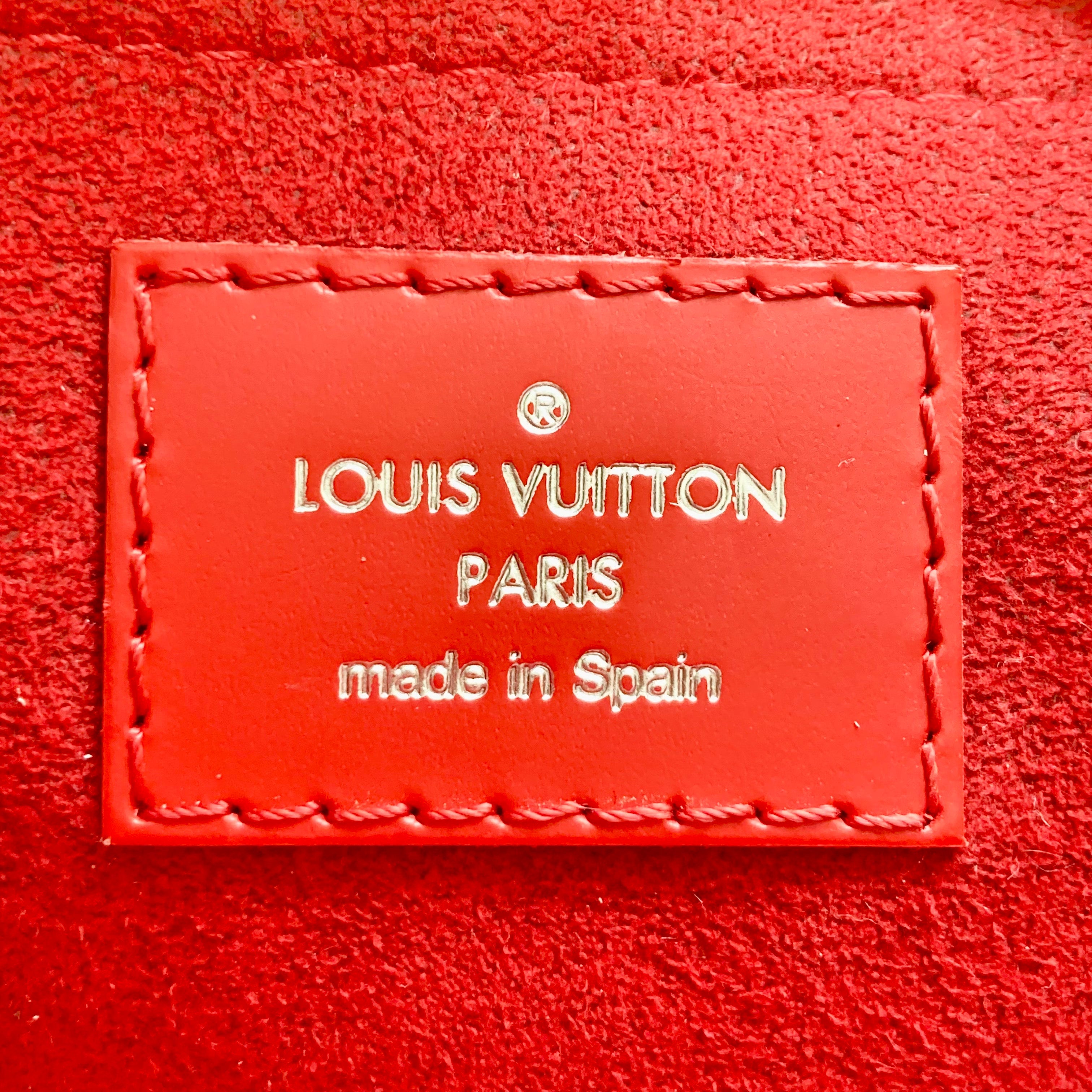 Louis Vuitton Epi Saint Michel Coquelicot Red