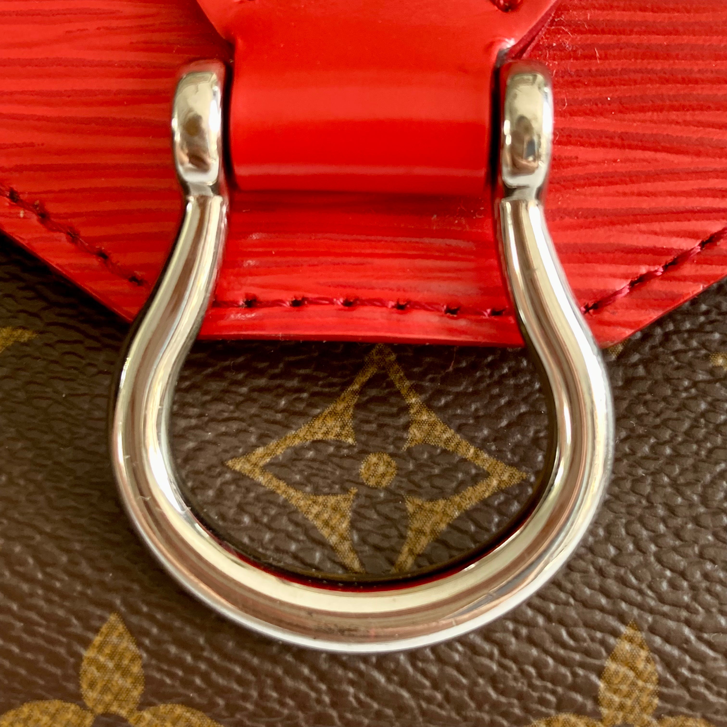 Louis Vuitton Epi Saint Michel Coquelicot Red