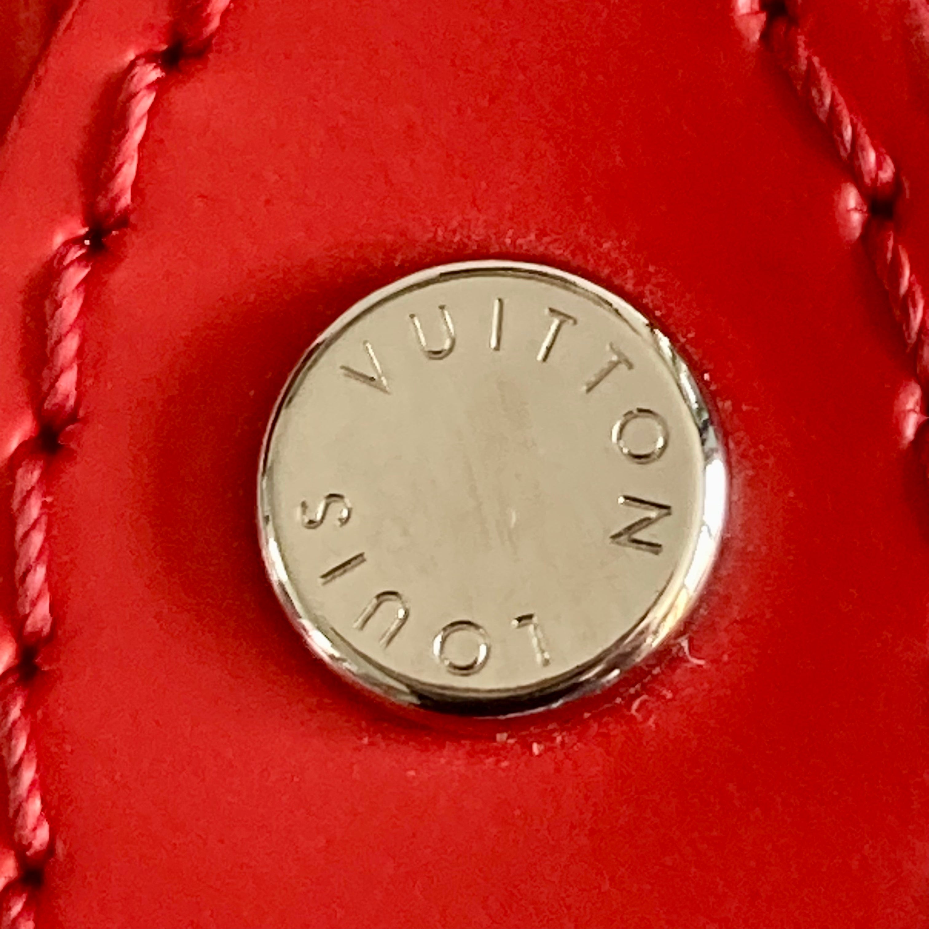 Louis Vuitton Epi Saint Michel Coquelicot Red