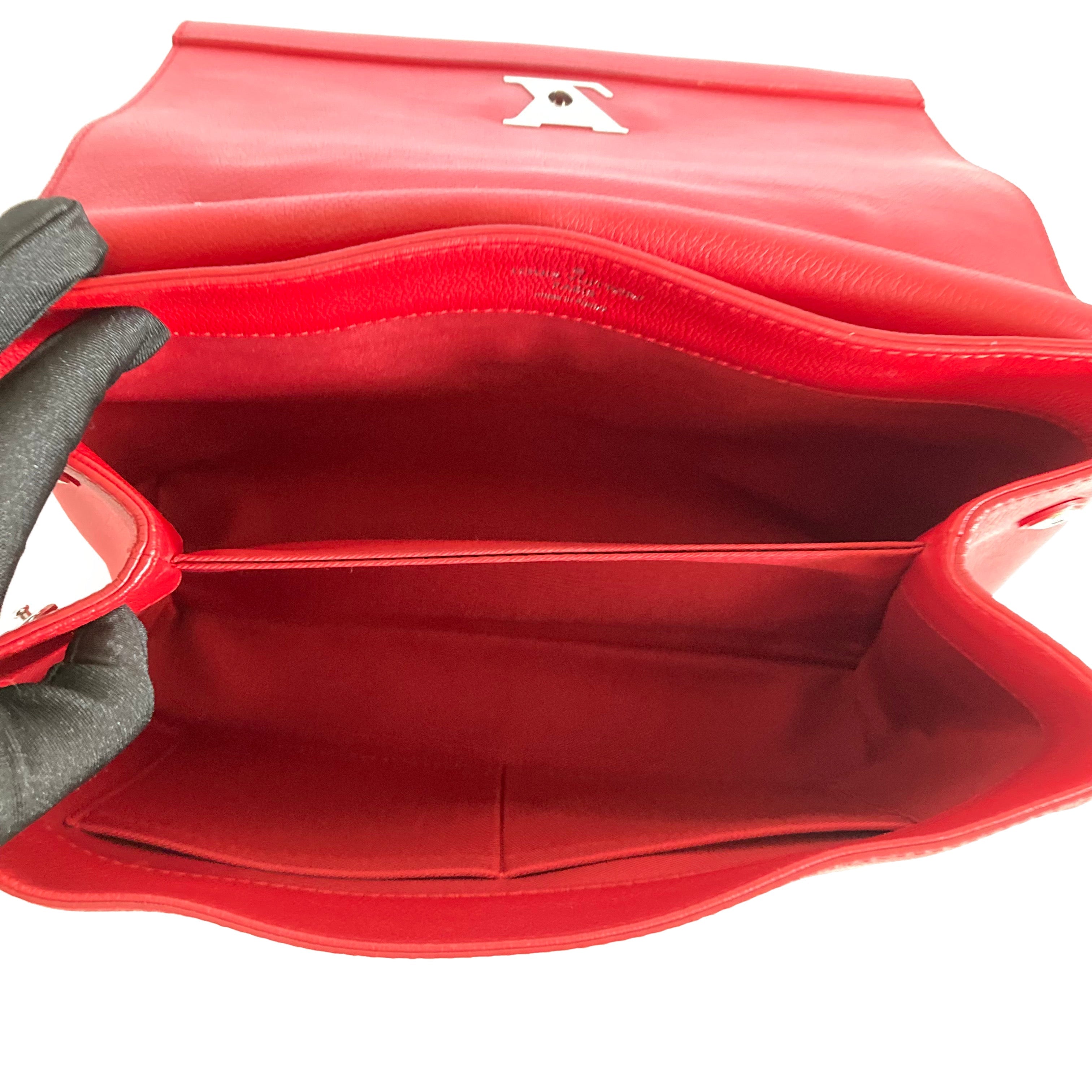 Louis Vuitton Lockme II Handbag Red