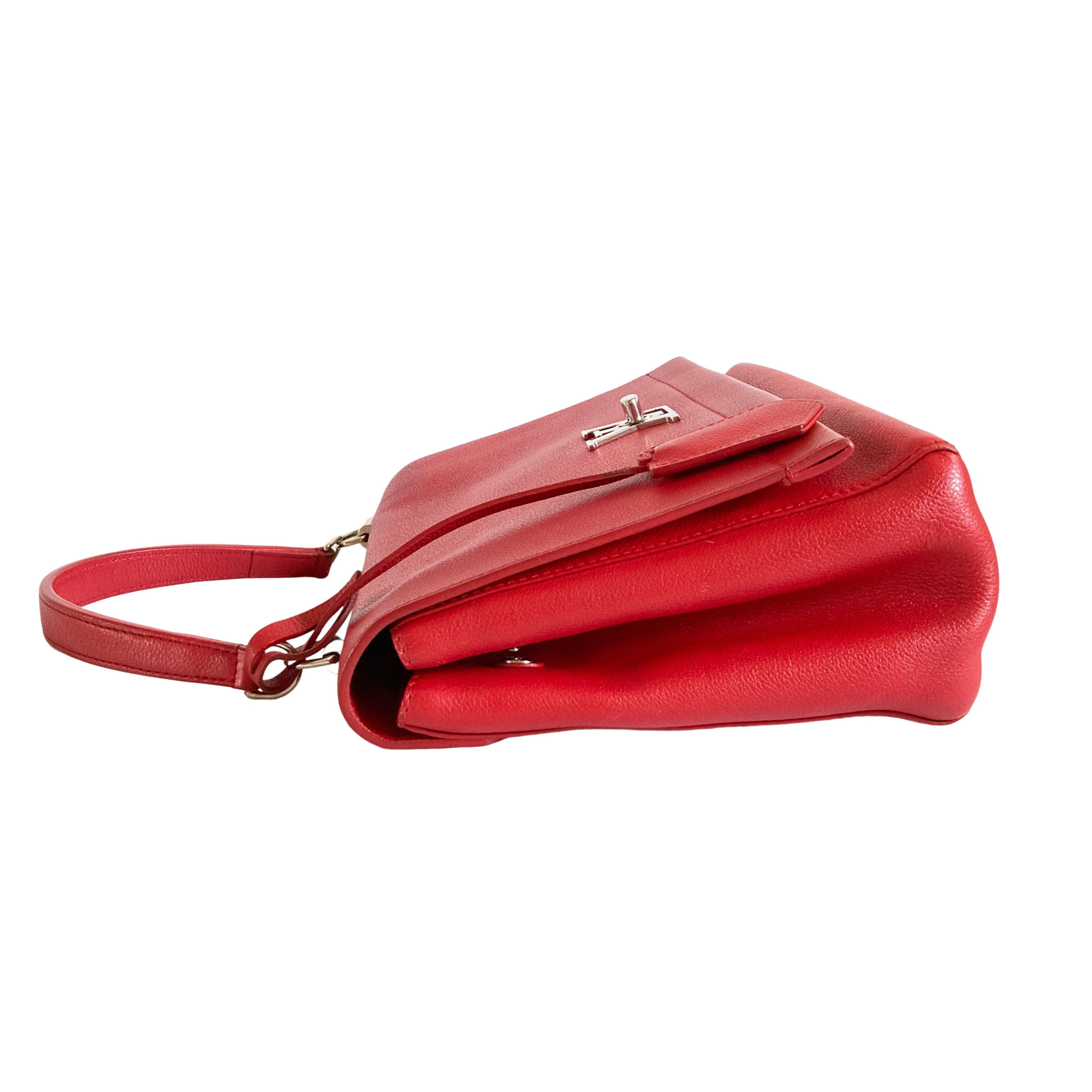 Louis Vuitton Lockme II Handbag Red