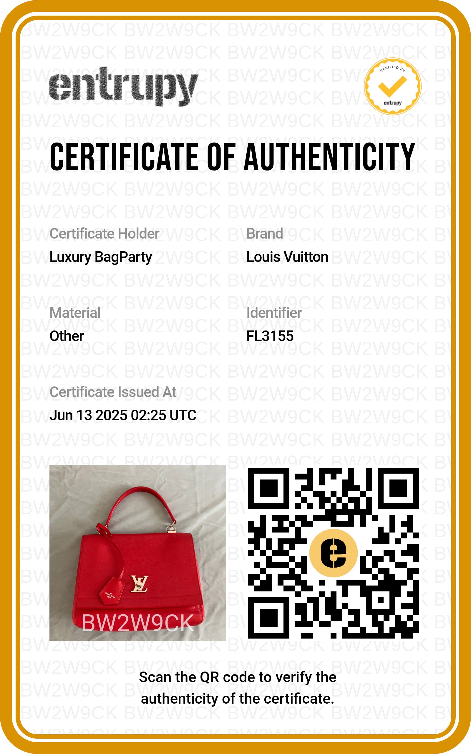 Louis Vuitton Lockme II Handbag Red