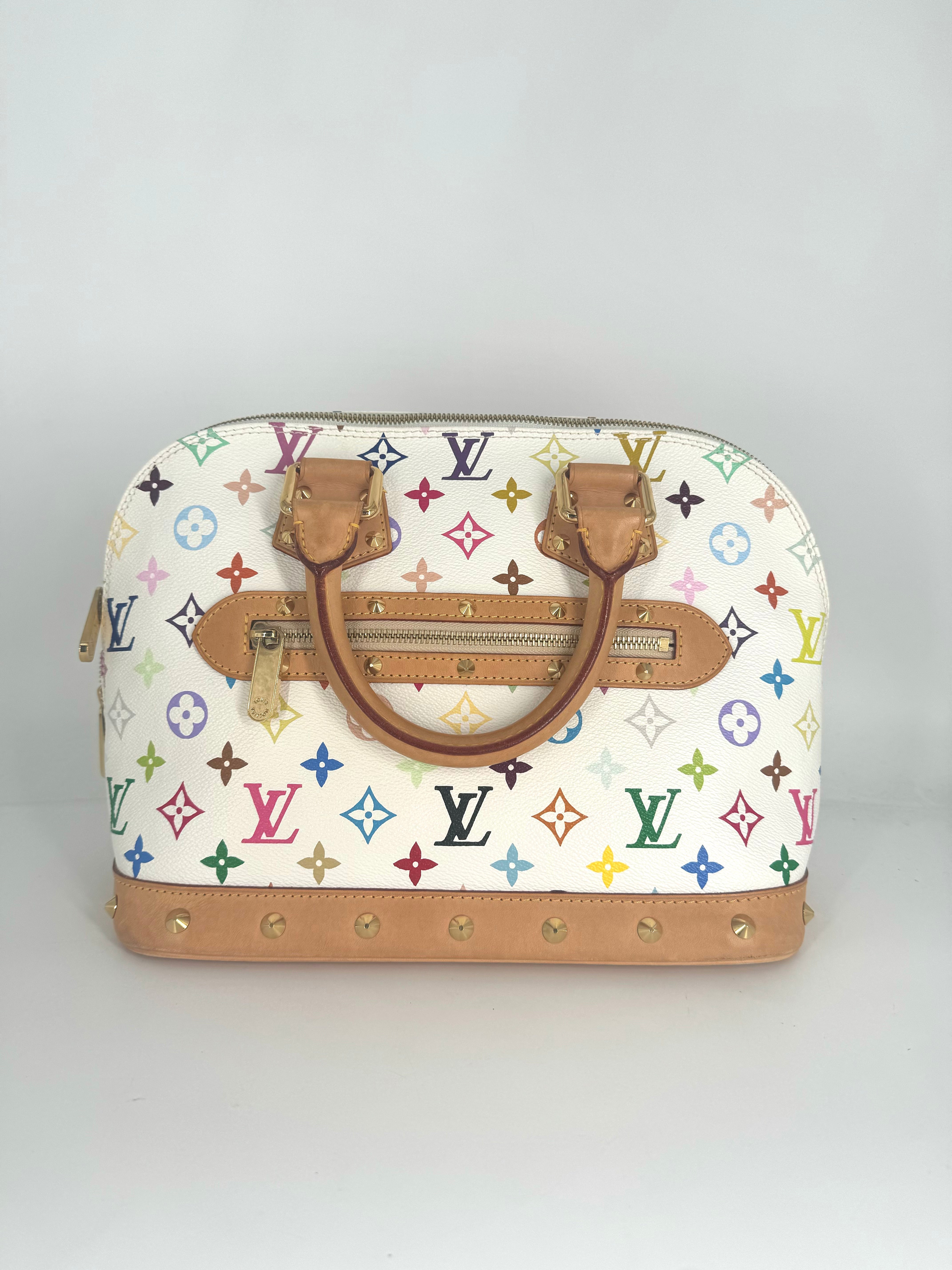 Louis Vuitton Murakami Multicolor Alma PM White
