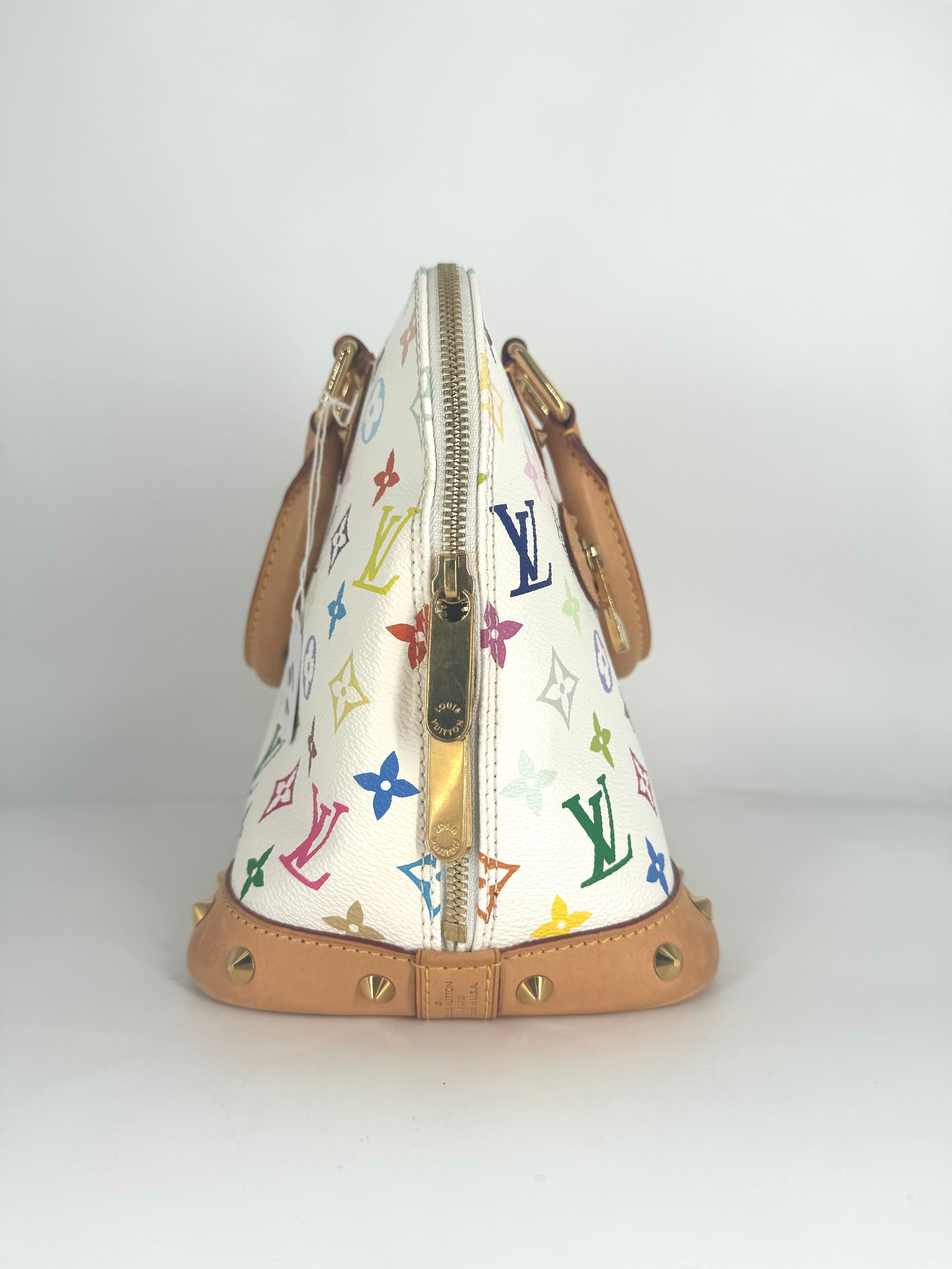 Louis Vuitton Murakami Multicolor Alma PM White