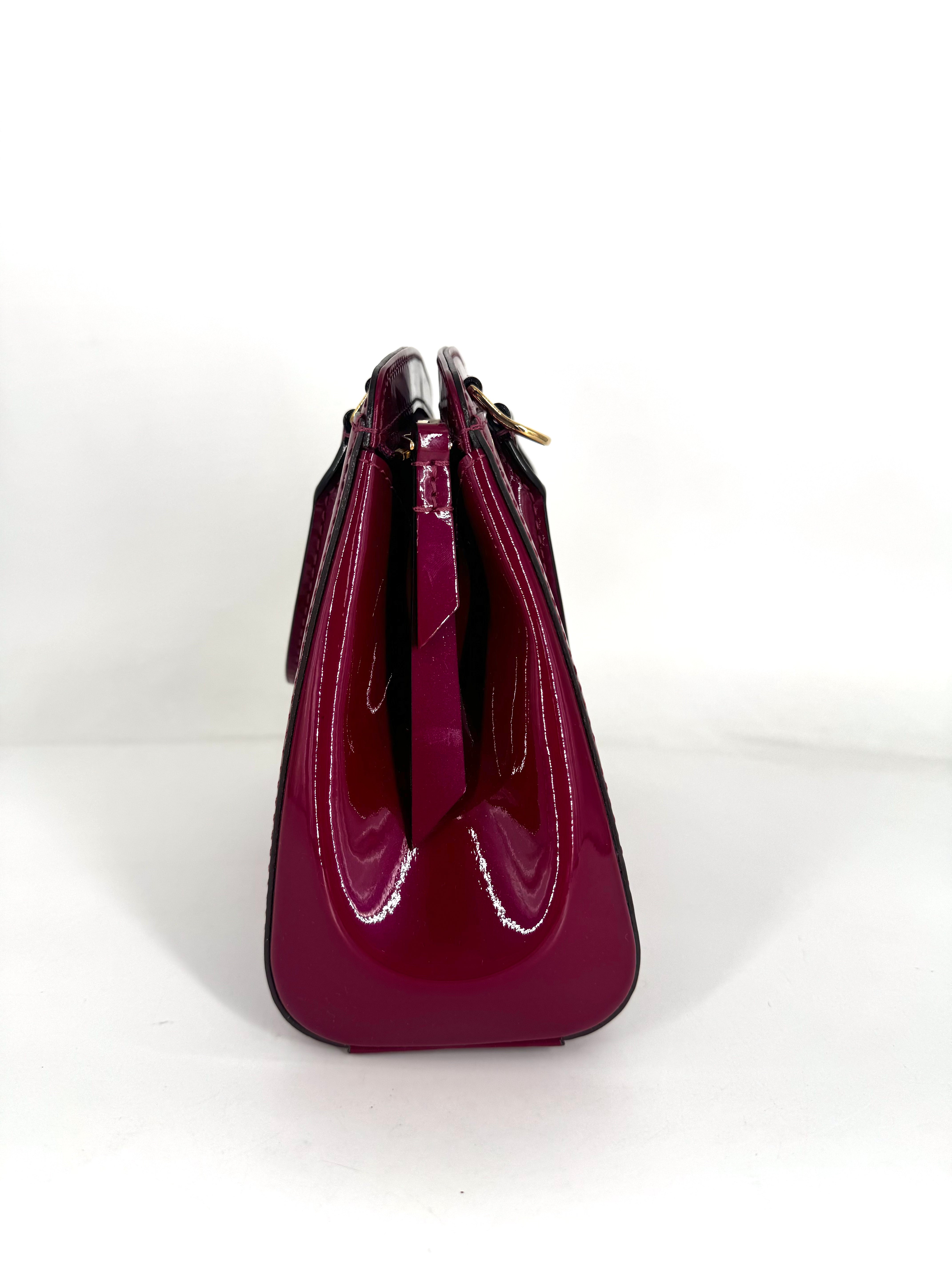 Louis Vuitton Magenta Monogram Vernis Brea