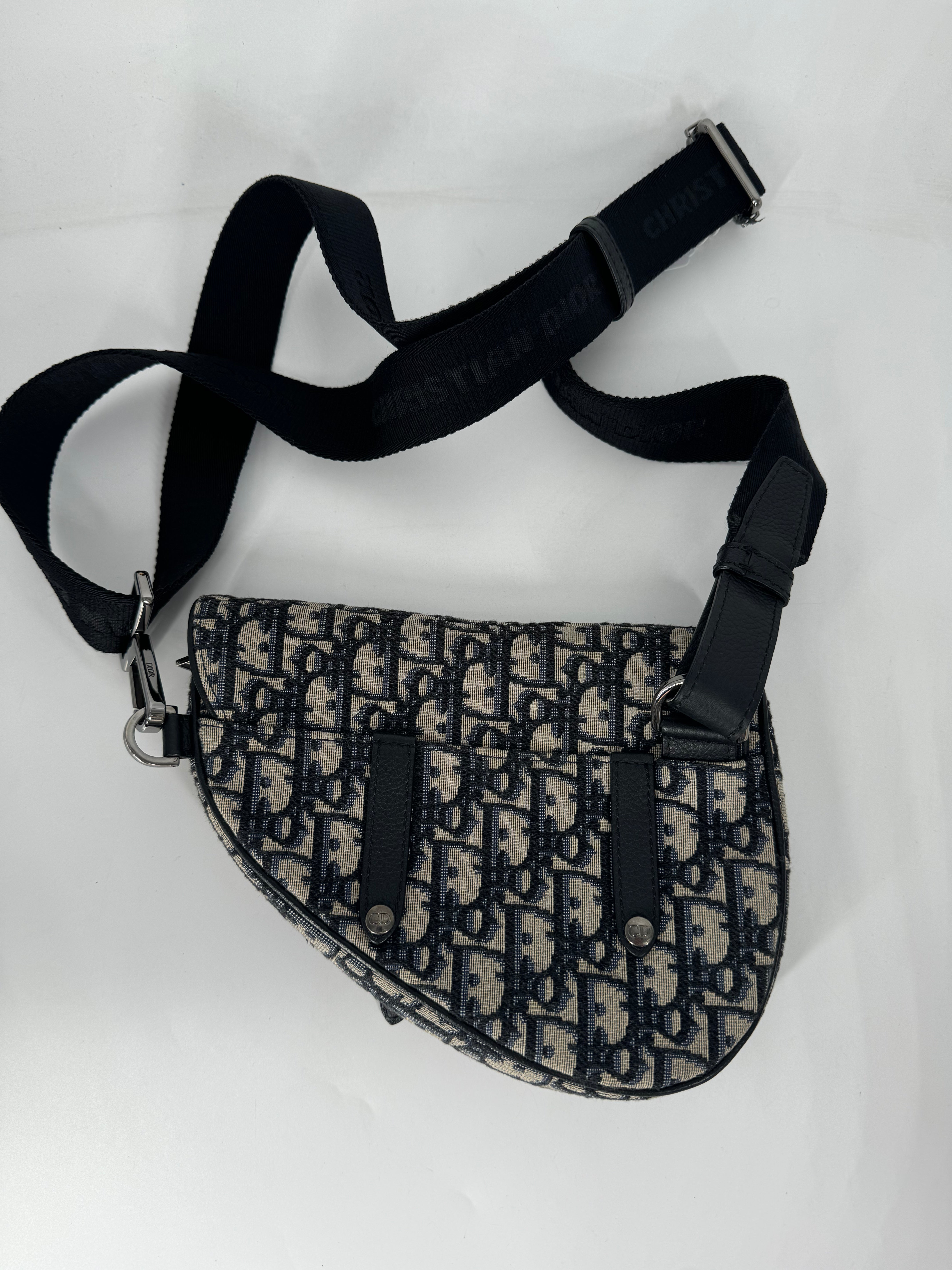 Christian Dior Oblique Saddle Belt Bag