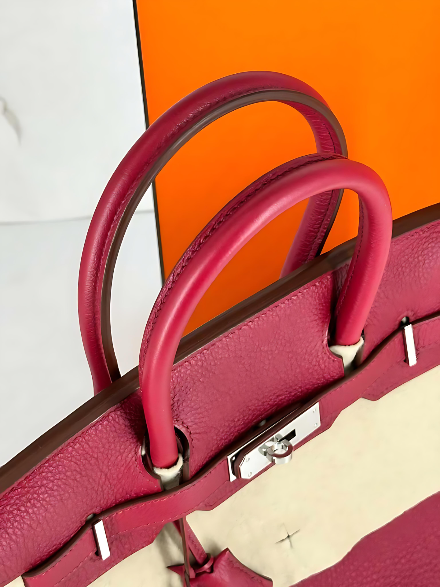 Hermes Birkin 30 Rouge Palladium Square N 2010