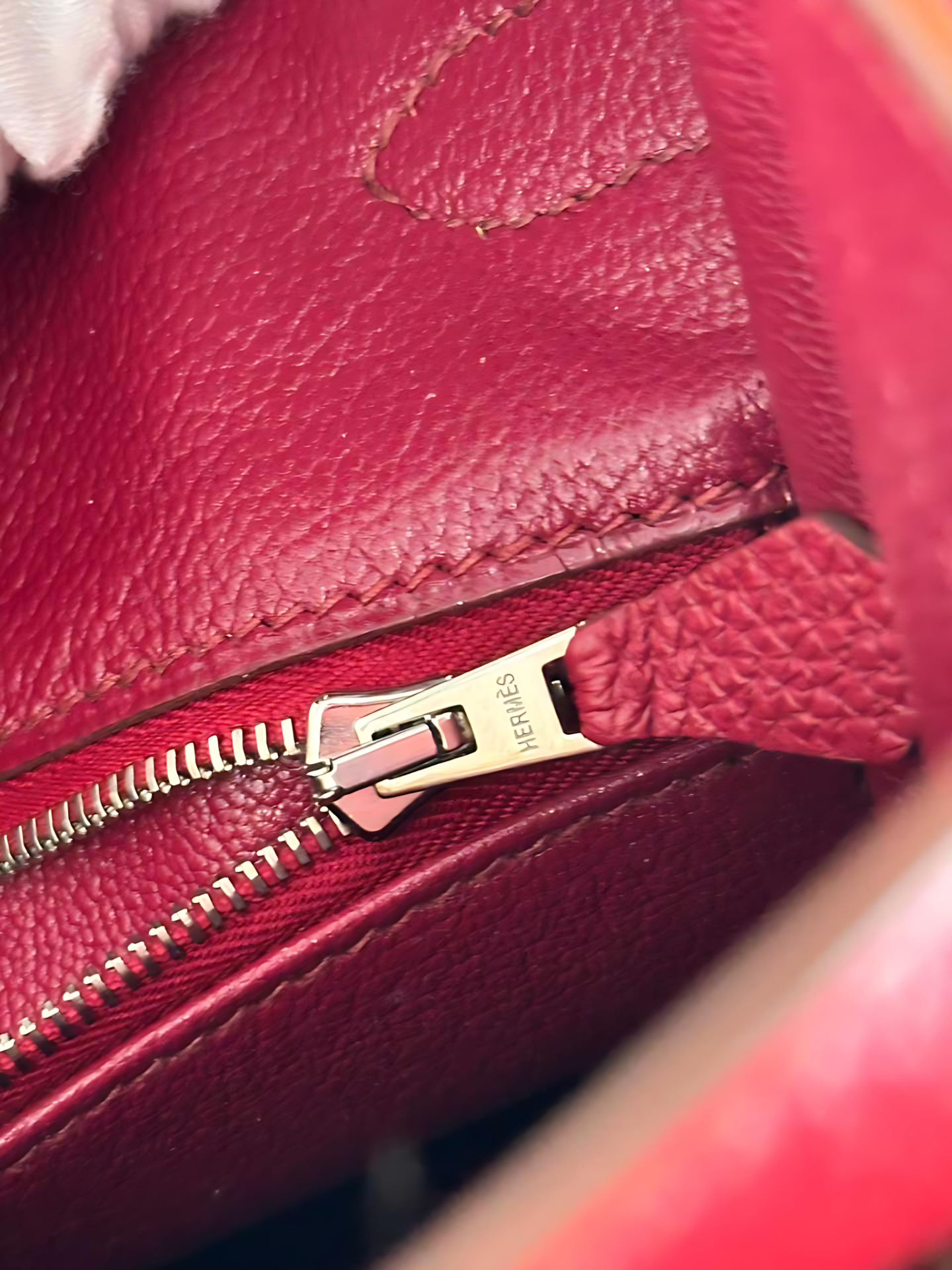 Hermes Birkin 30 Rouge Palladium Square N 2010