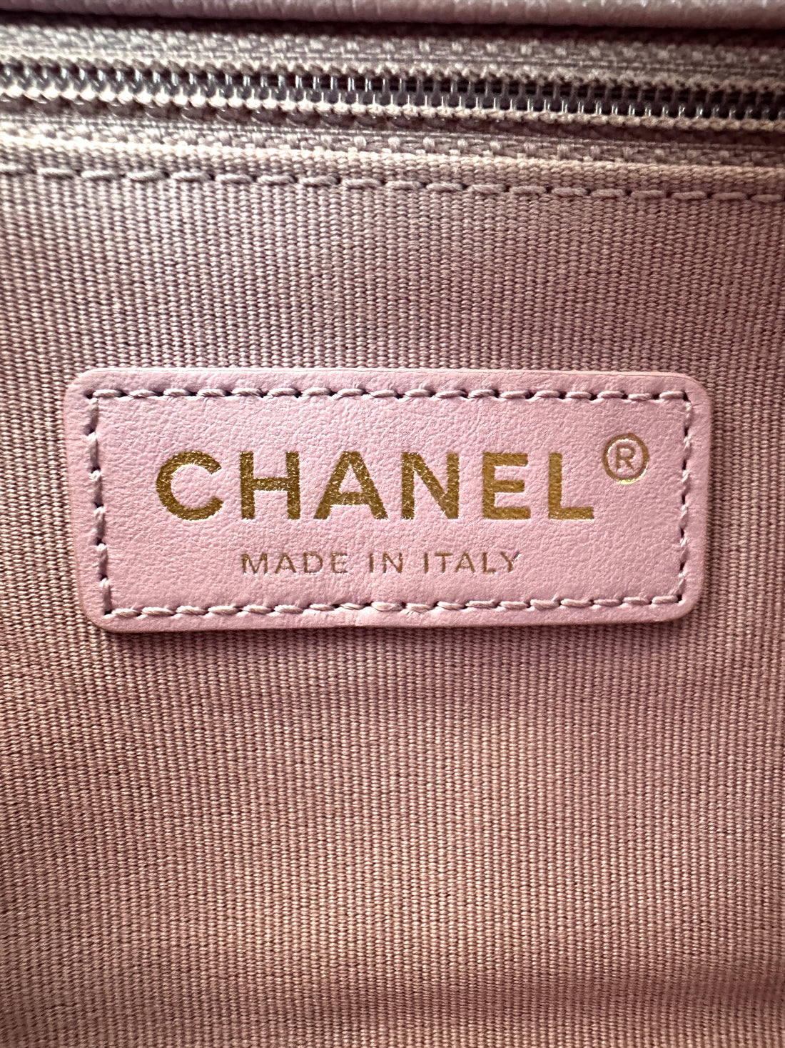 Chanel Mini Rectangular Flap Iridescent Pink Caviar GHW