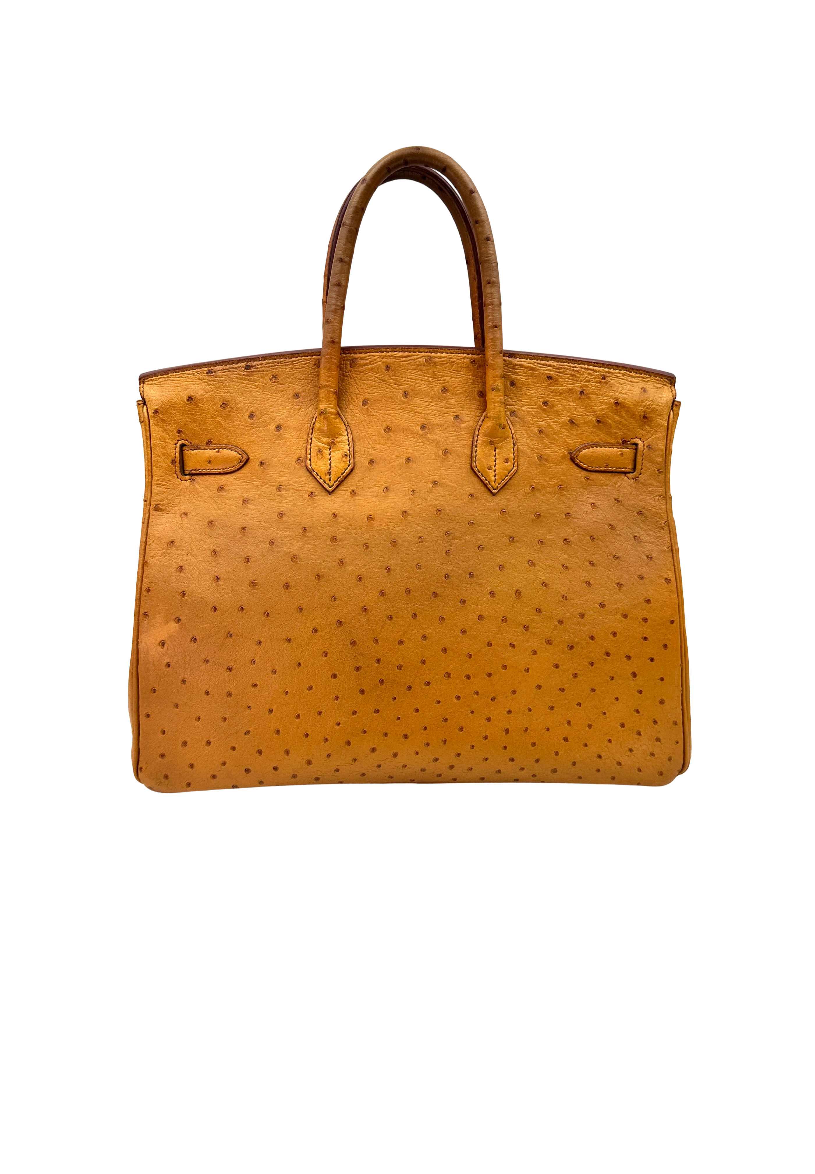 Hermès Birkin 35 Marron Fonce Ostrich GHW