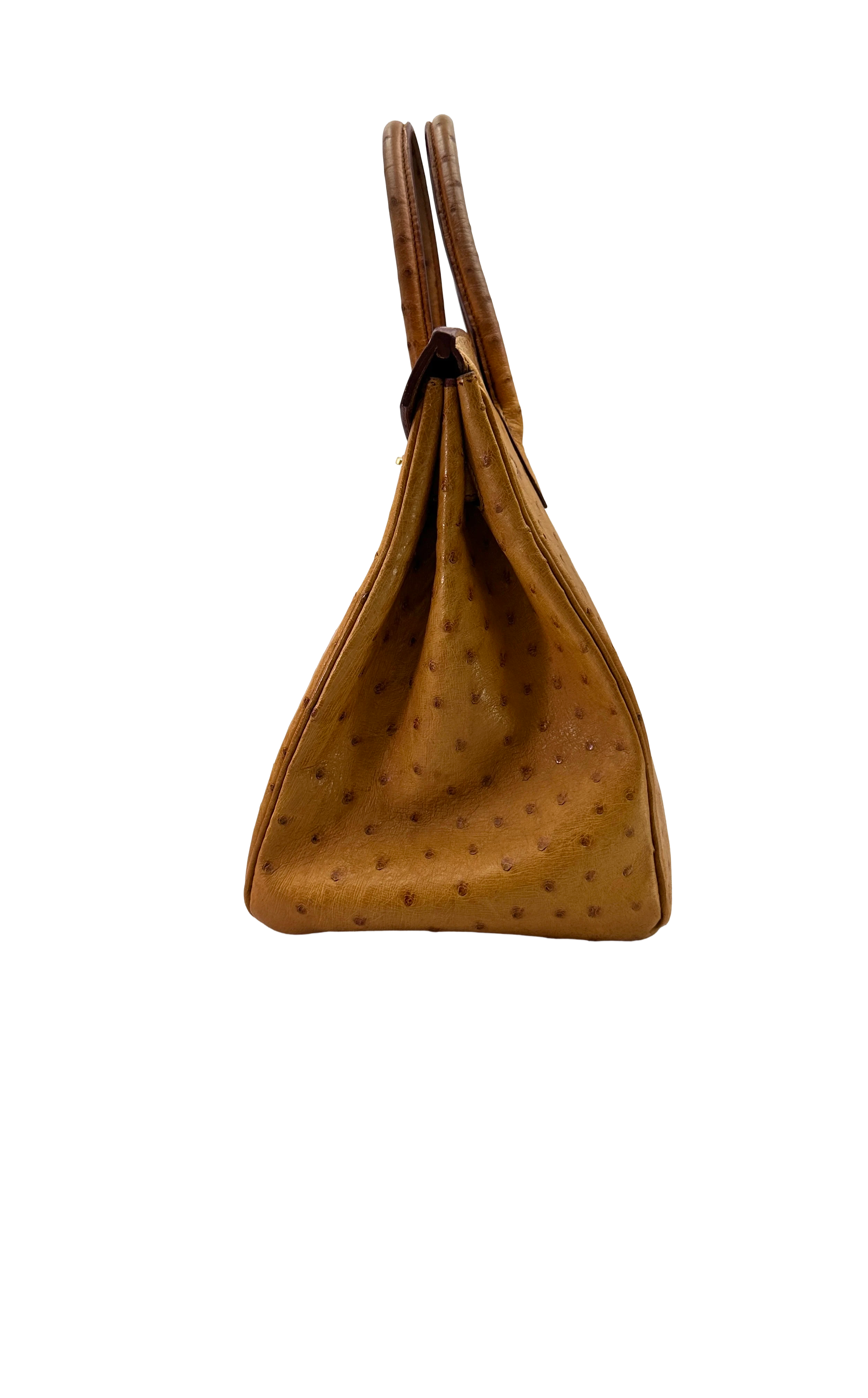 Hermès Birkin 35 Marron Fonce Ostrich GHW