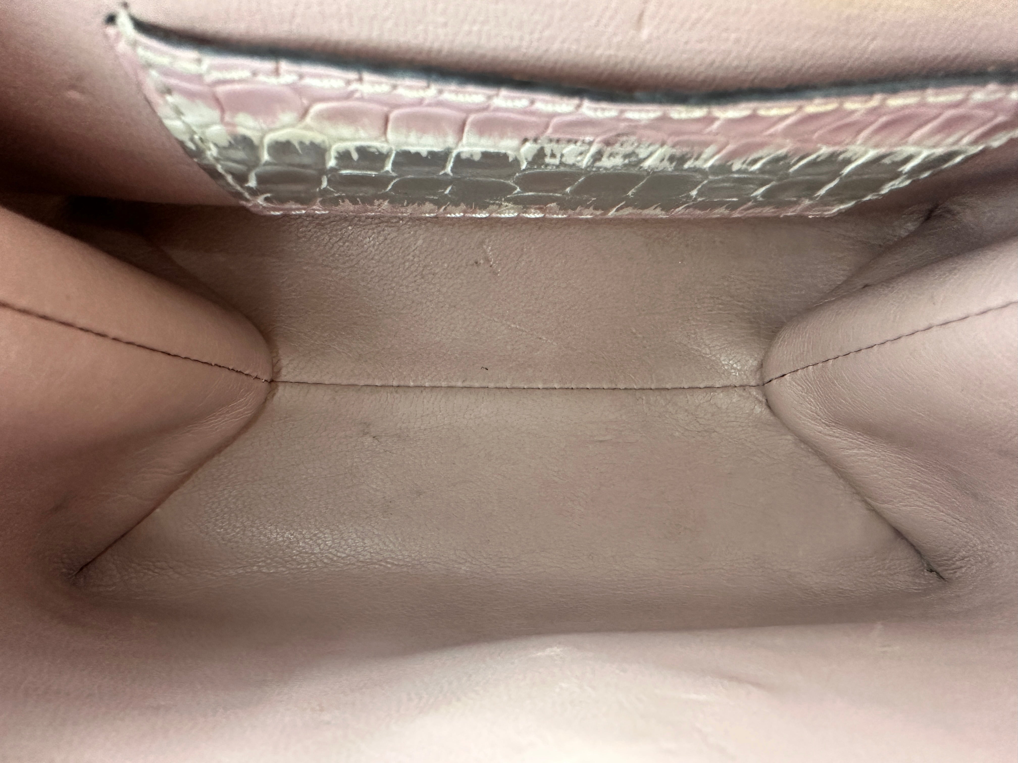 Louis Vuitton Rose des Vents Mini Pastel Iridescent Crocodile SHW