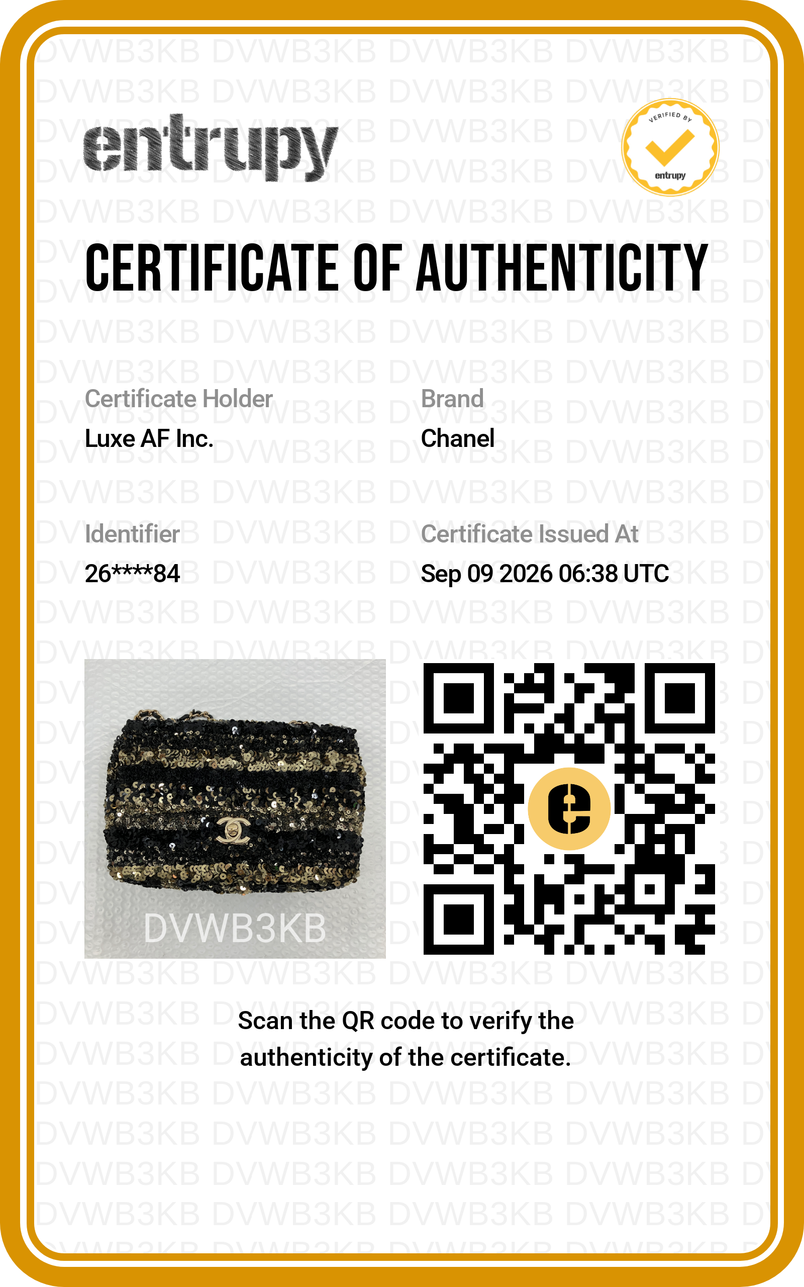 Chanel Classic Flap Medium Black & Gold Striped Sequins GHW