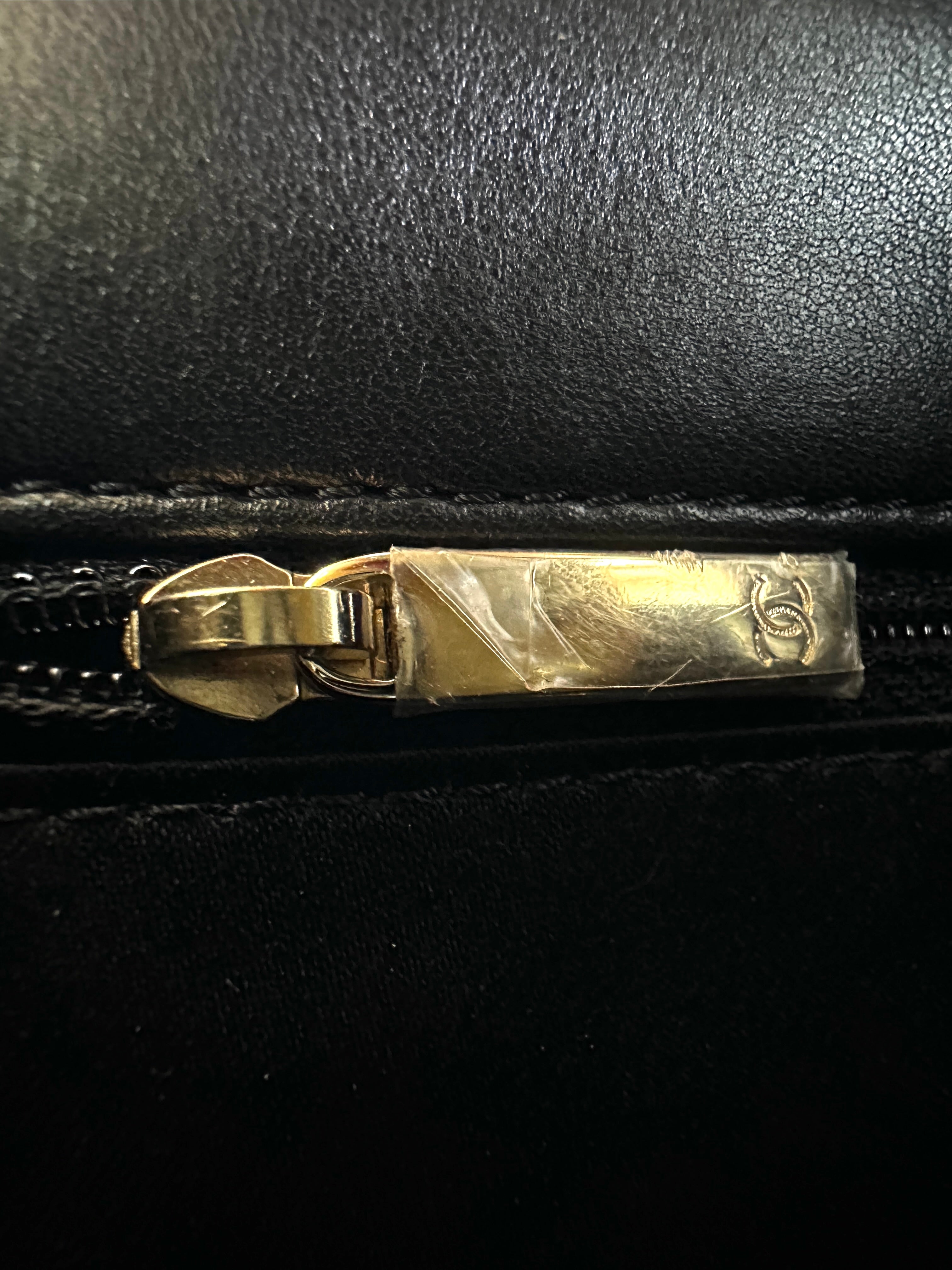 Chanel Classic Flap Medium Black & Gold Striped Sequins GHW