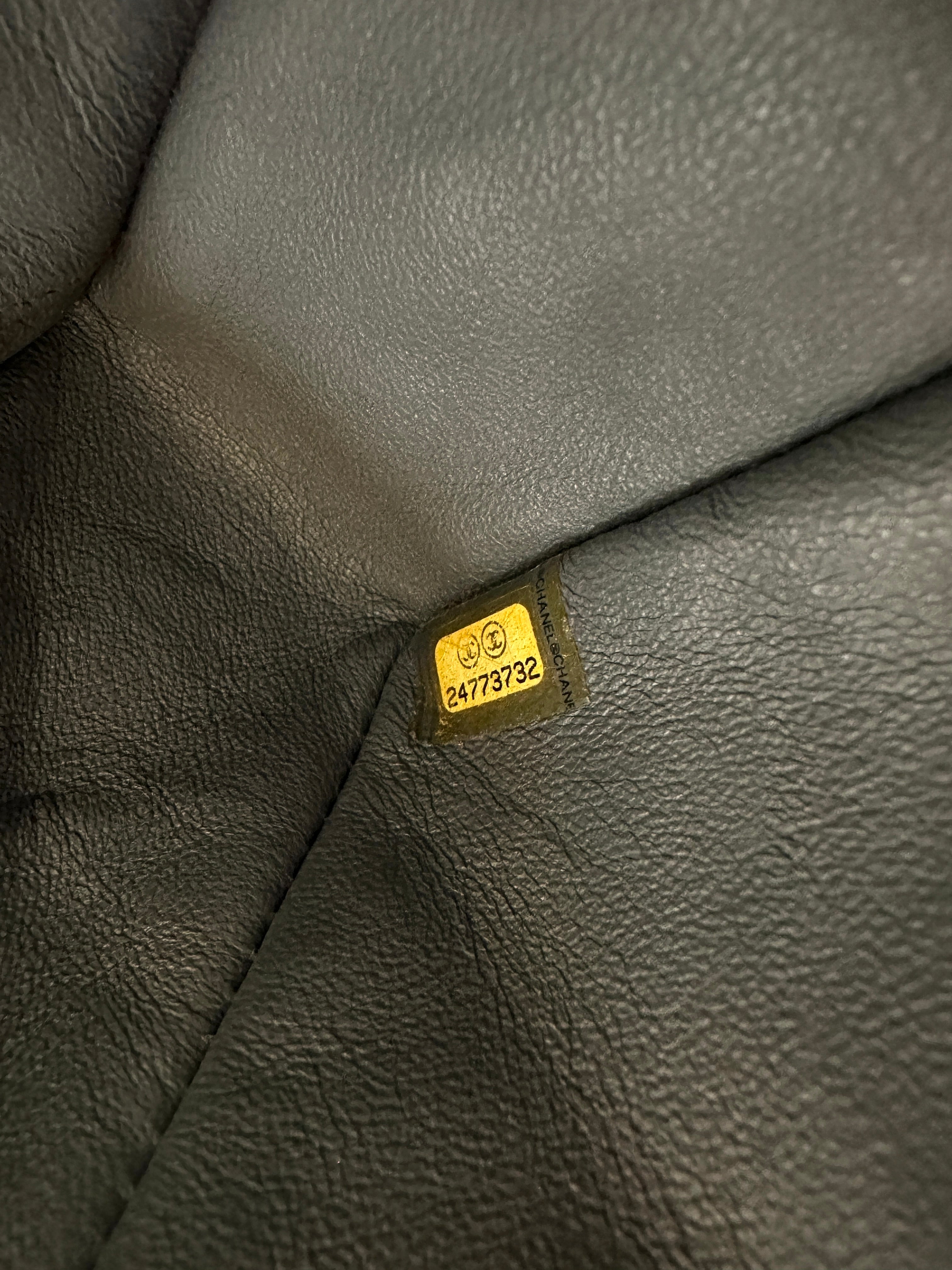 Chanel Mini Rectangular Flap Yellow & Grey Tweed Charms SHW