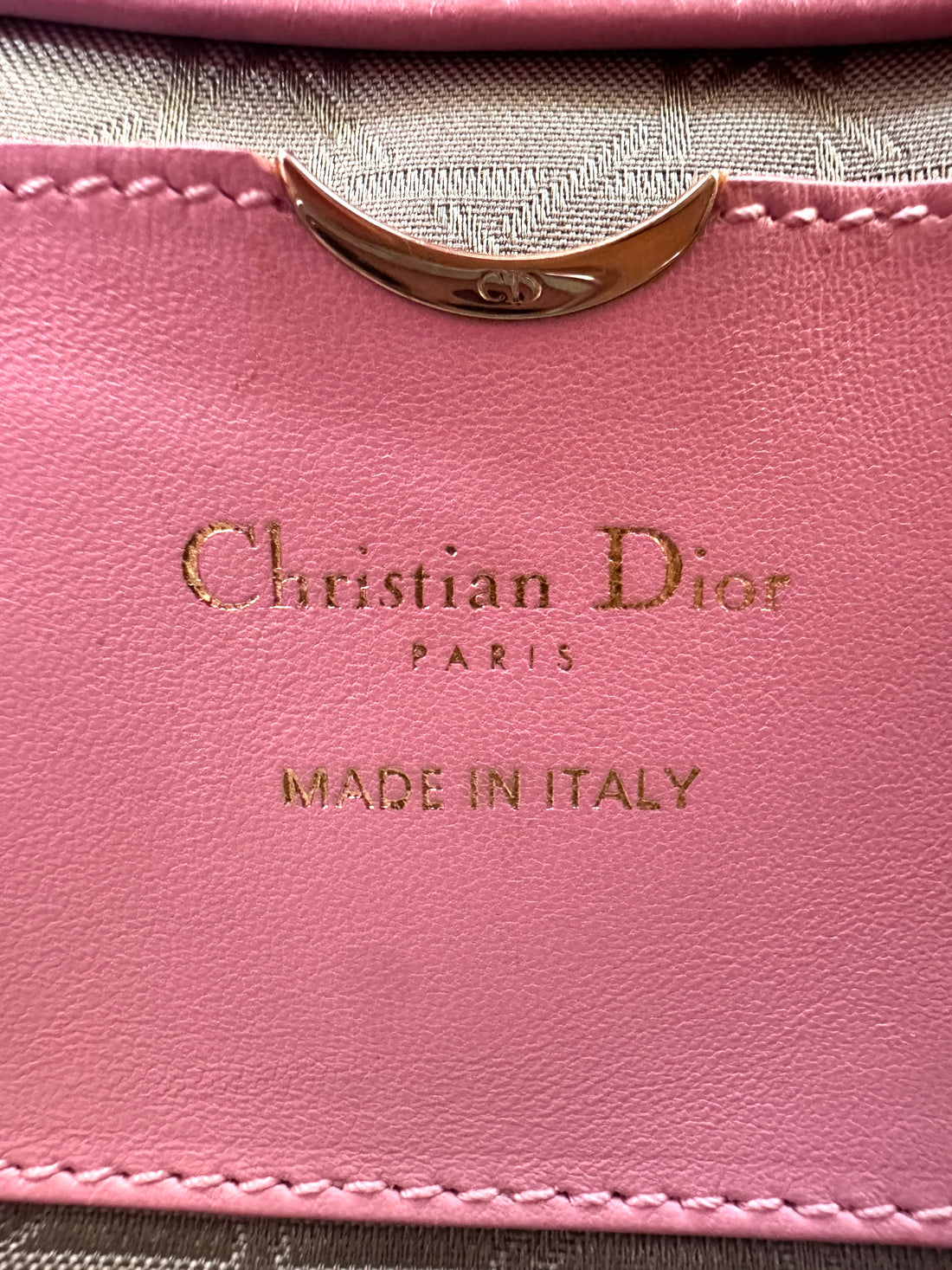 Christian Dior Lady D-Joy Medium Cannage Lambskin Pink GHW