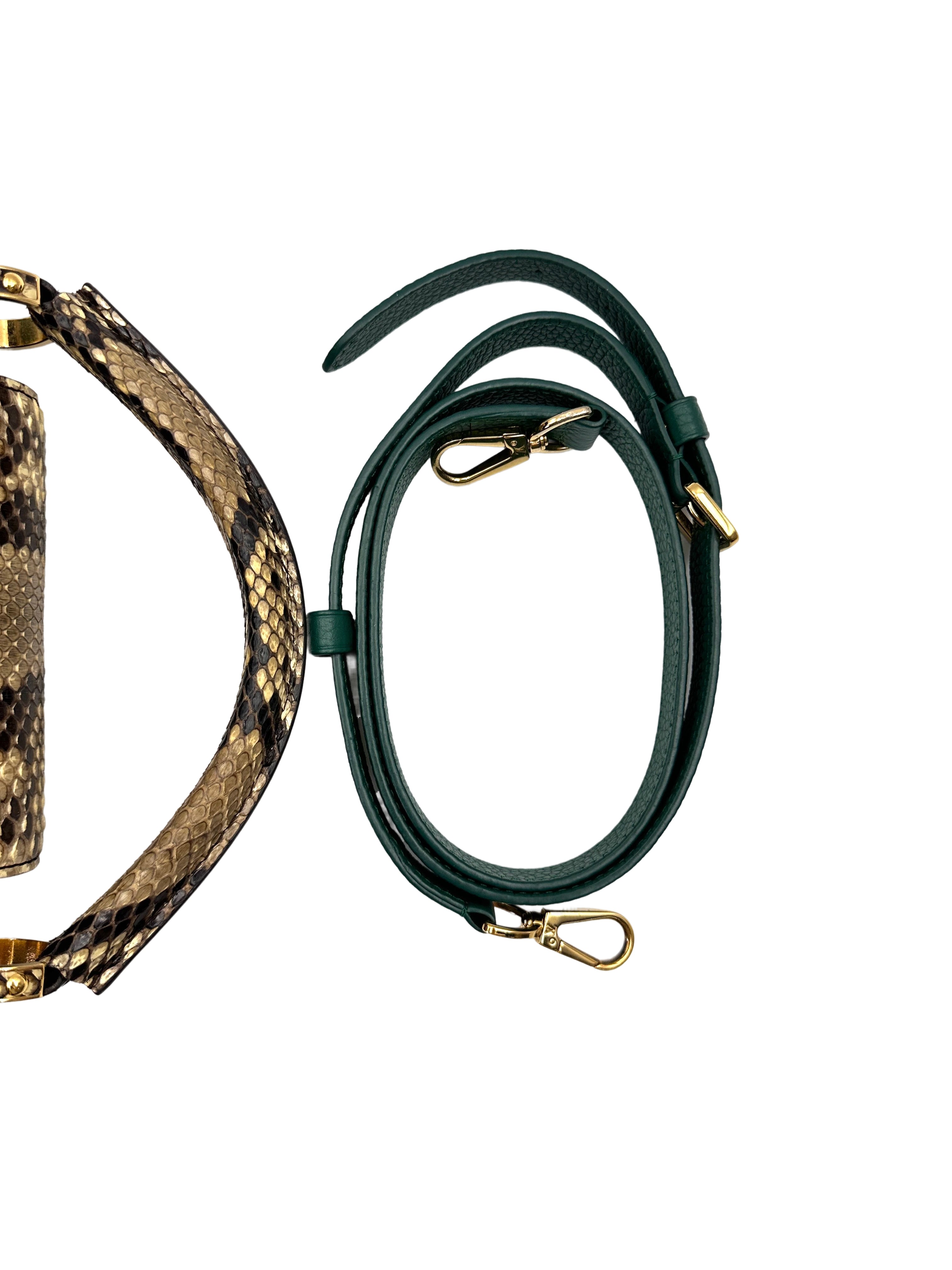 Louis Vuitton Capucines BB Emerald Green Leather Python GHW