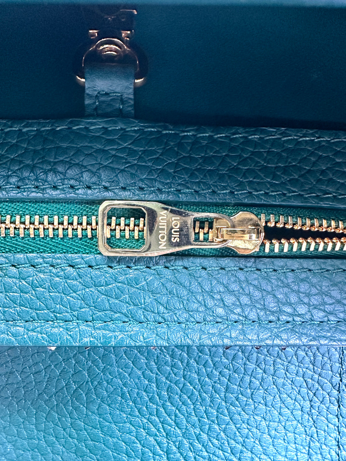 Louis Vuitton Capucines BB Emerald Green Leather Python GHW