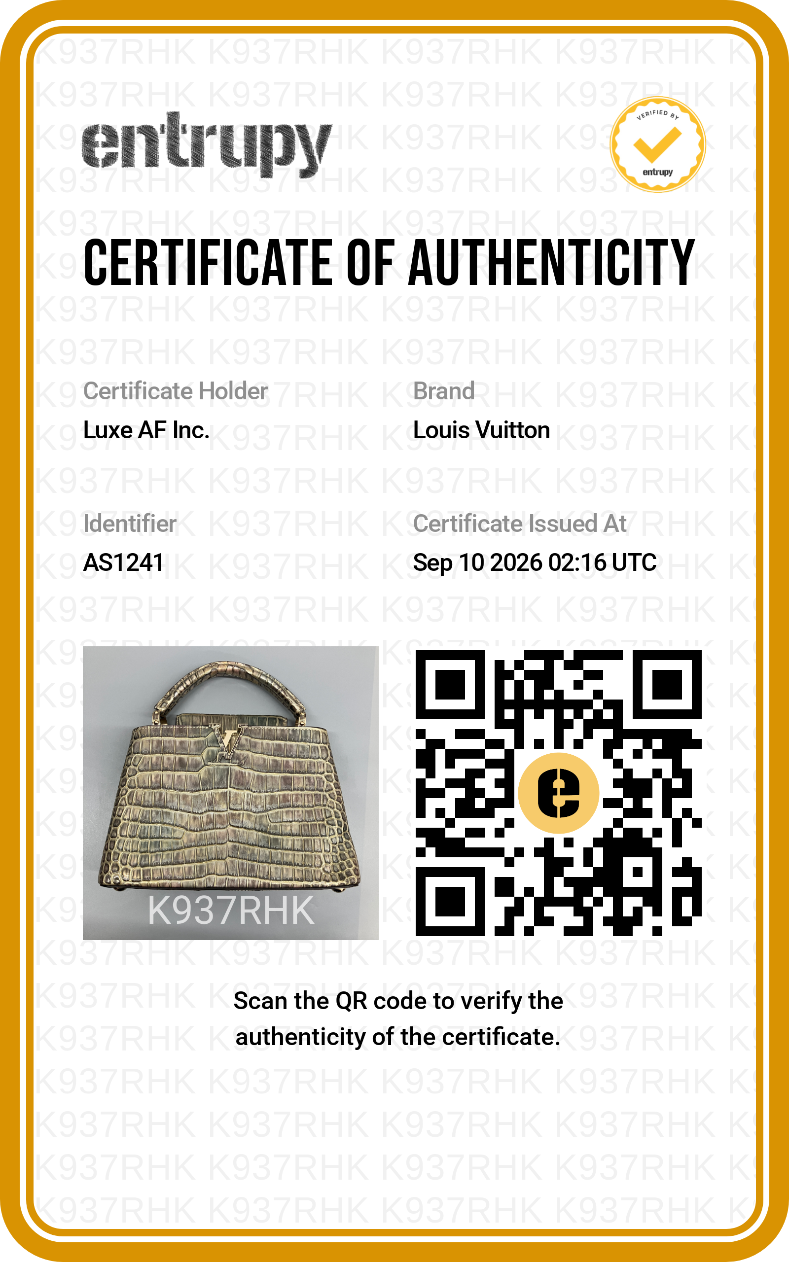 Louis Vuitton Capucines Mini Iridescent Metallic Crocodile GHW