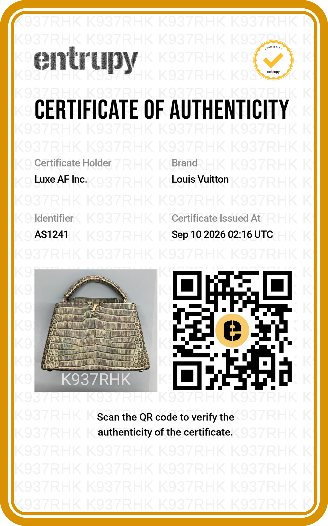 Louis Vuitton Capucines Mini Iridescent Metallic Crocodile GHW