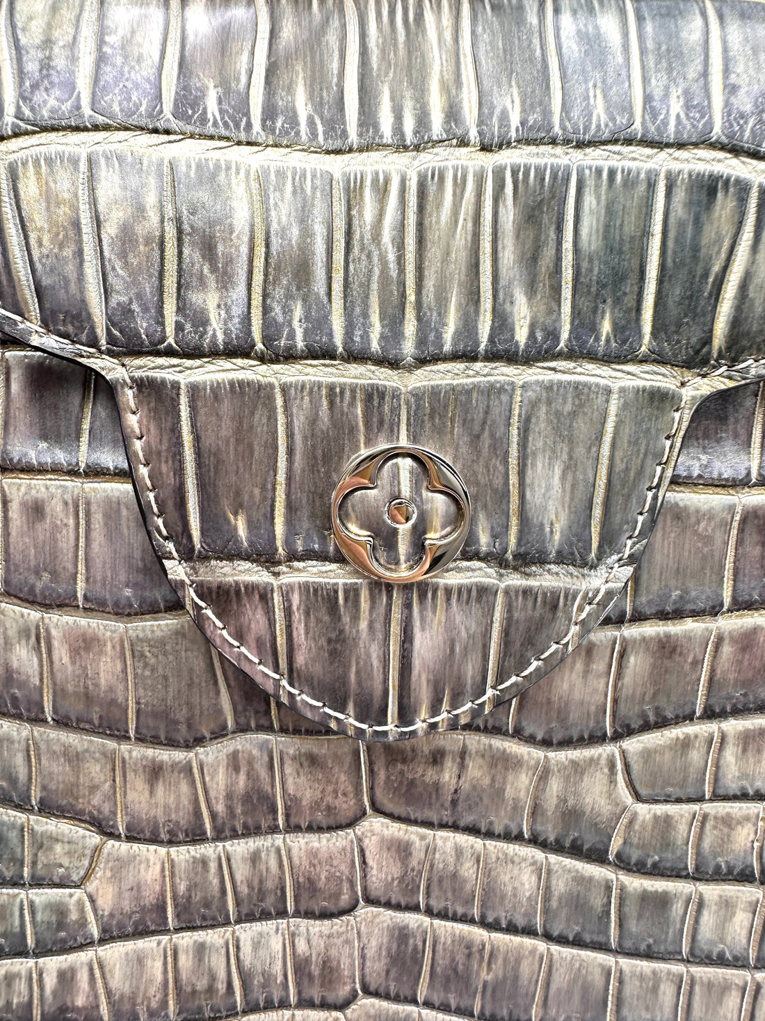 Louis Vuitton Capucines Mini Iridescent Metallic Crocodile GHW
