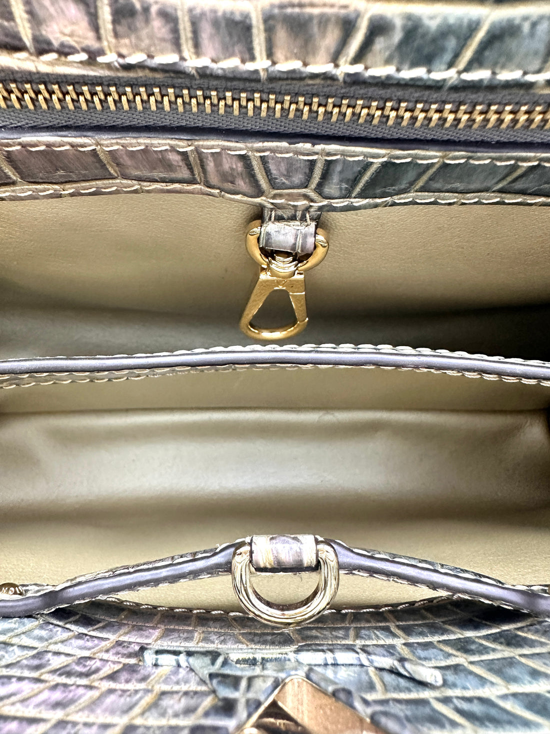Louis Vuitton Capucines Mini Iridescent Metallic Crocodile GHW
