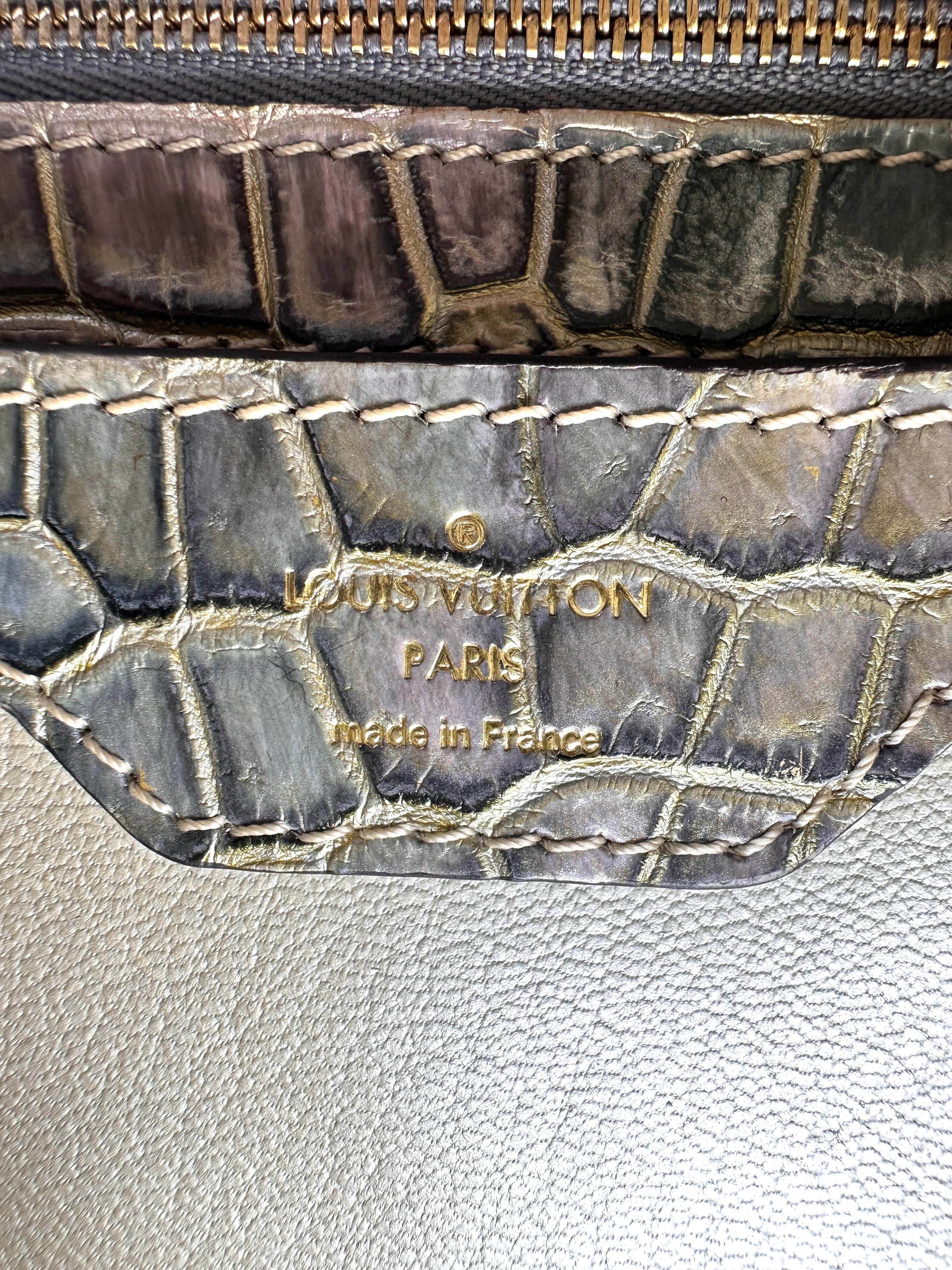 Louis Vuitton Capucines Mini Iridescent Metallic Crocodile GHW