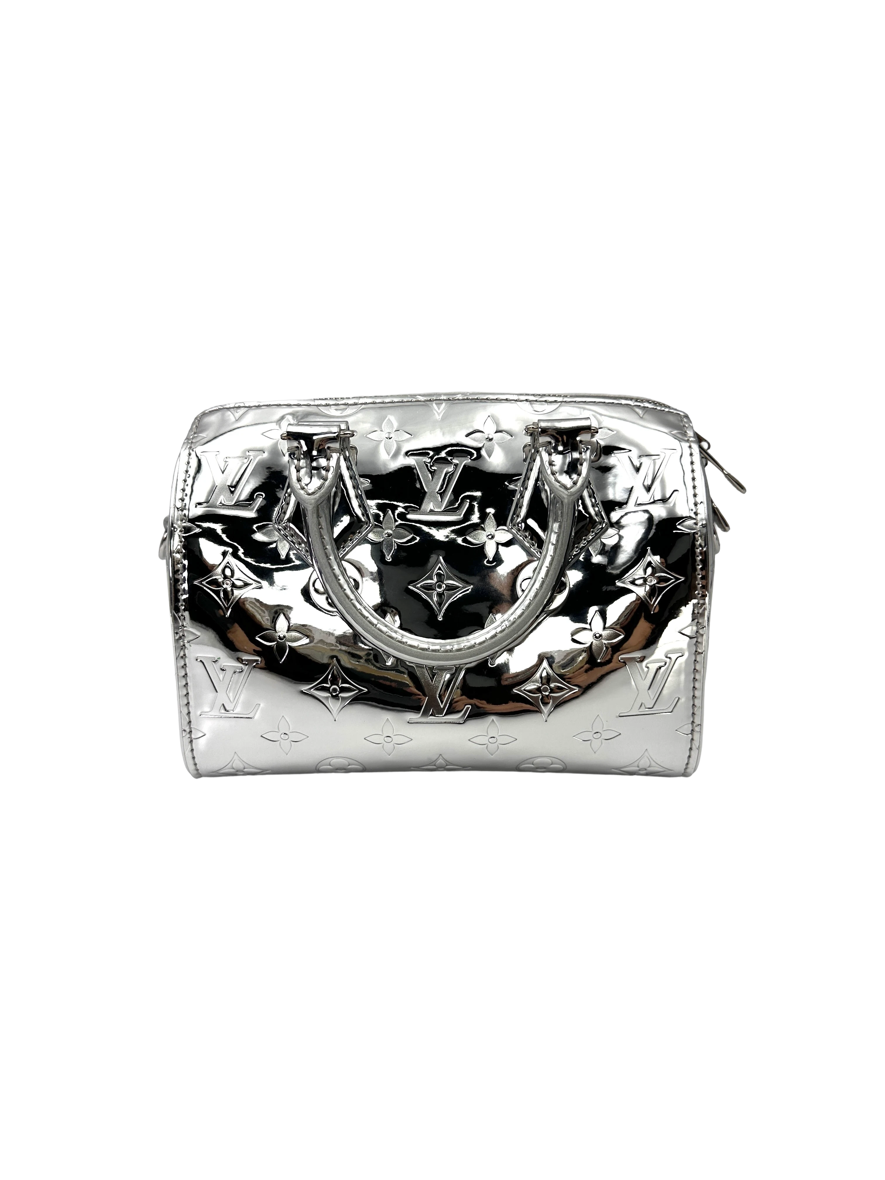 Louis Vuitton Speedy Bandoulière 20 Monogram Miroir Silver SHW