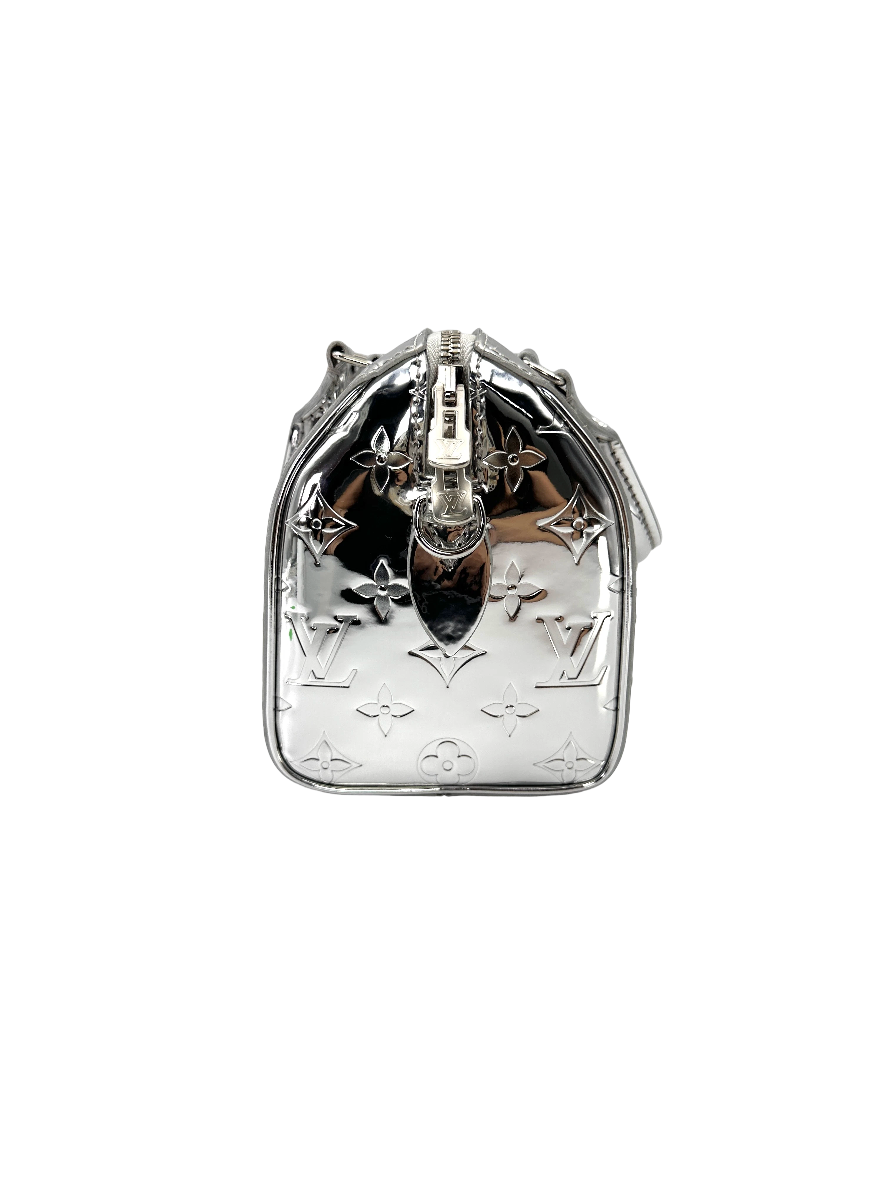 Louis Vuitton Speedy Bandoulière 20 Monogram Miroir Silver SHW