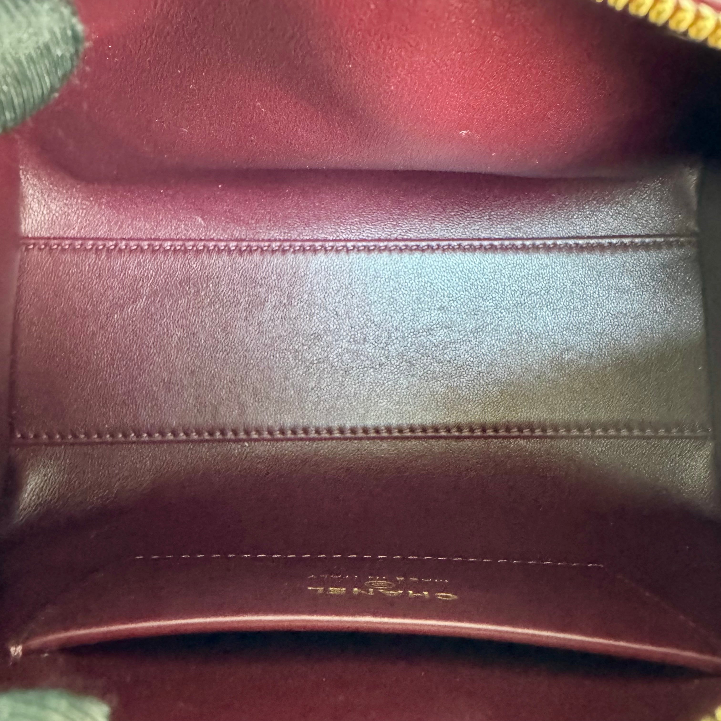 Chanel Timeless Classic Barrel Bag with Chain Burgundy Croc-Embossed Calfskin GHW