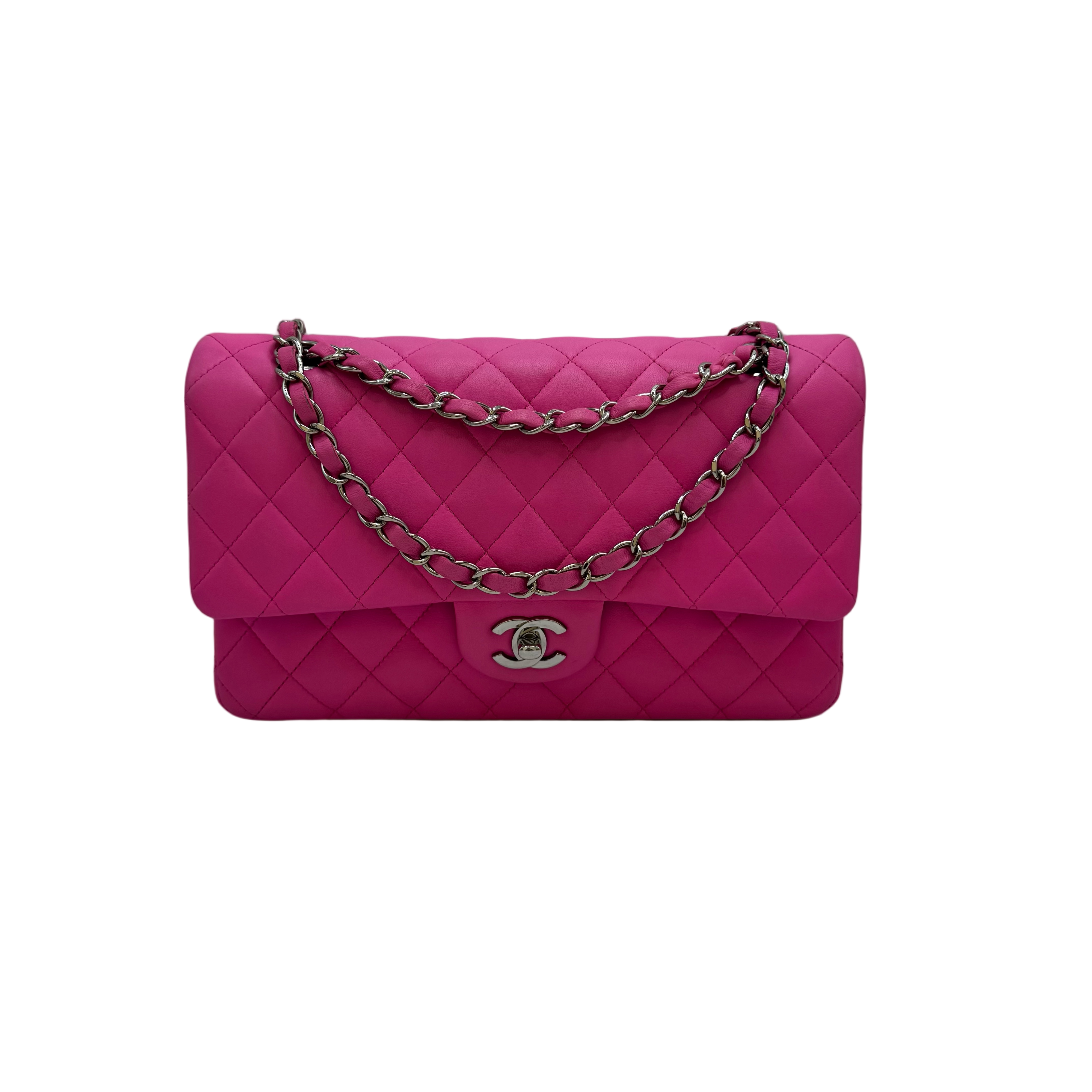 Chanel Classic Double Flap Jumbo Fuschia Caviar RHW