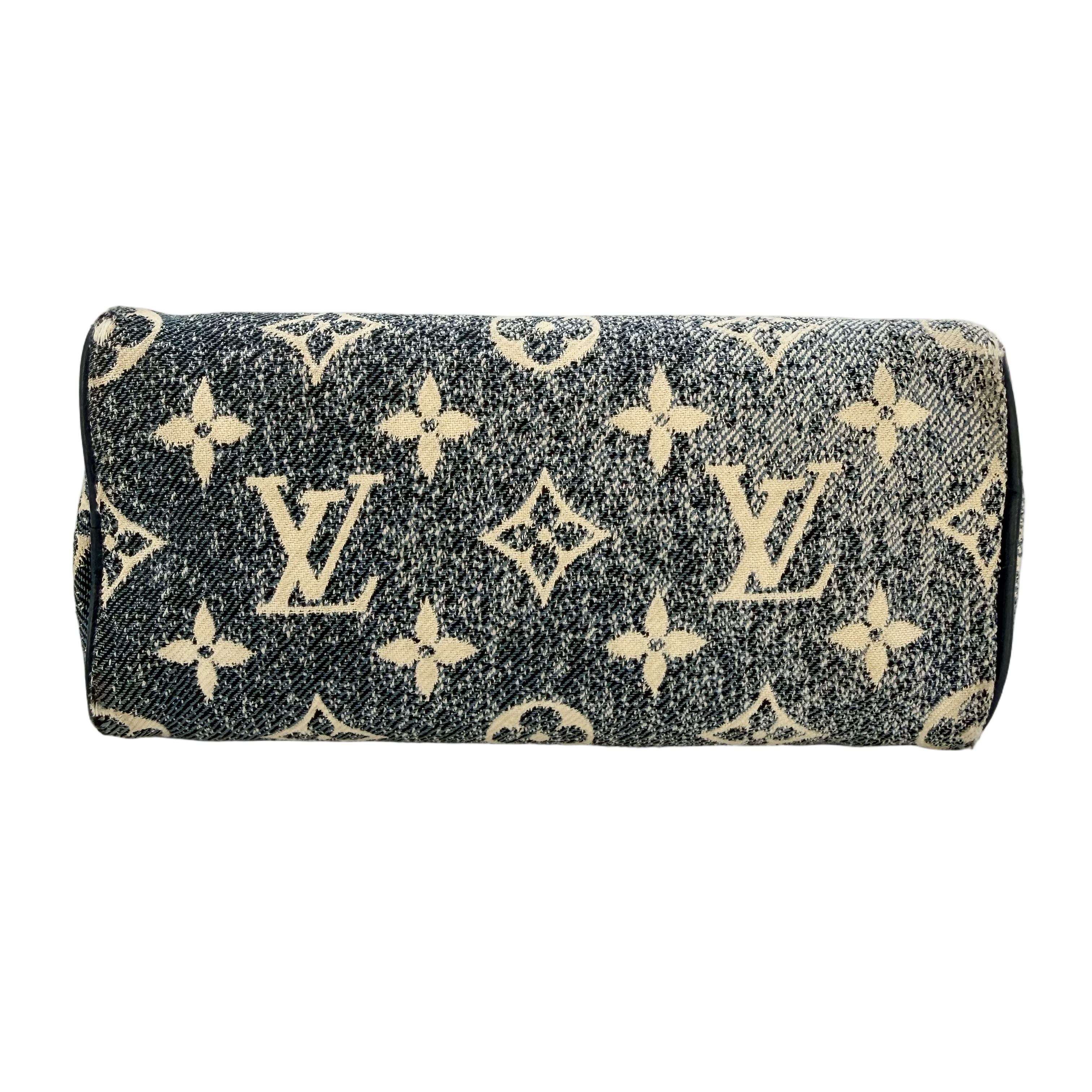 Louis Vuitton Nano Speedy Blue Monogram Denim GHW