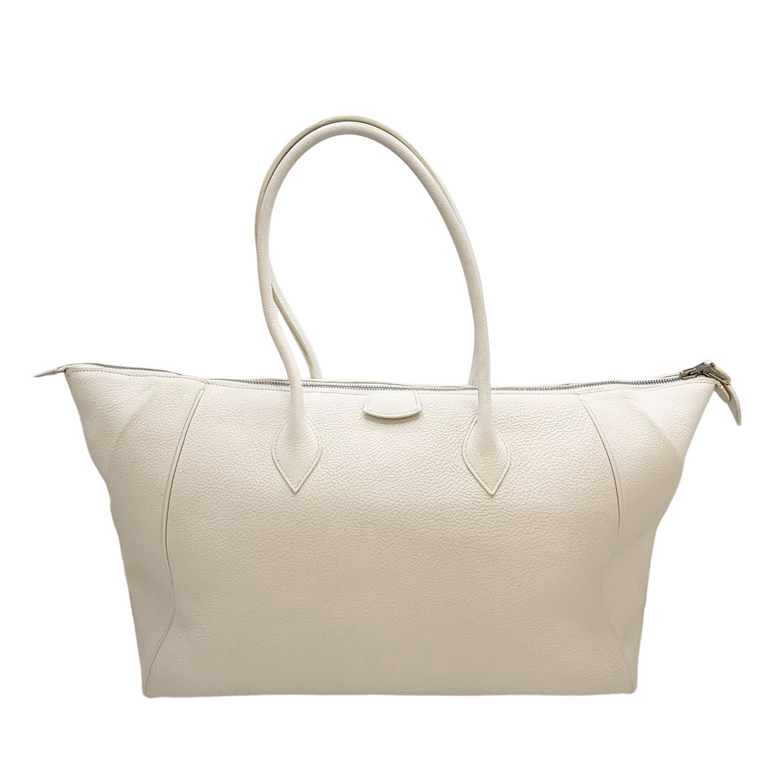 Hermès Paris Bombay 50 Large Tote White Taurillon Clemence PHW