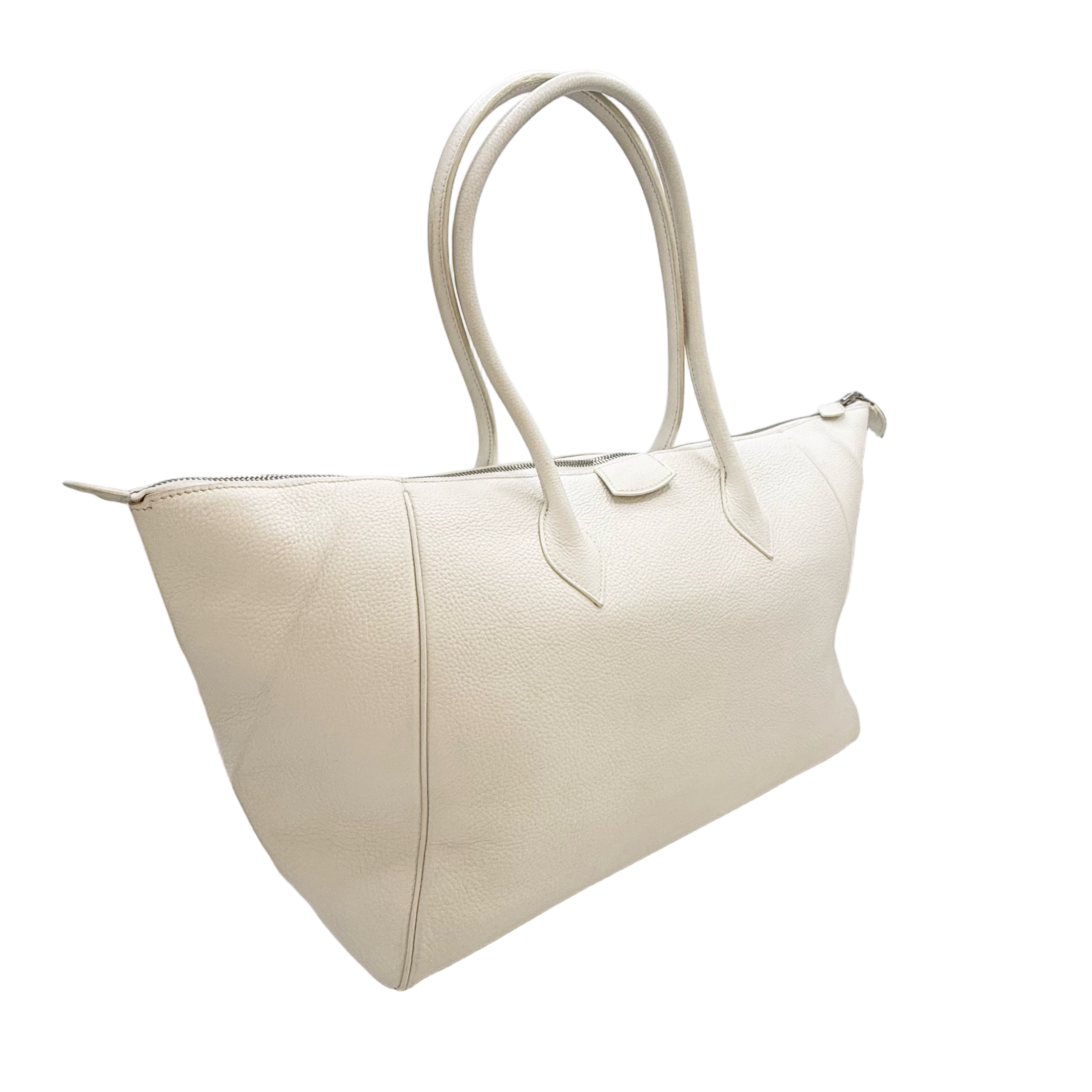 Hermès Paris Bombay 50 Large Tote White Taurillon Clemence PHW