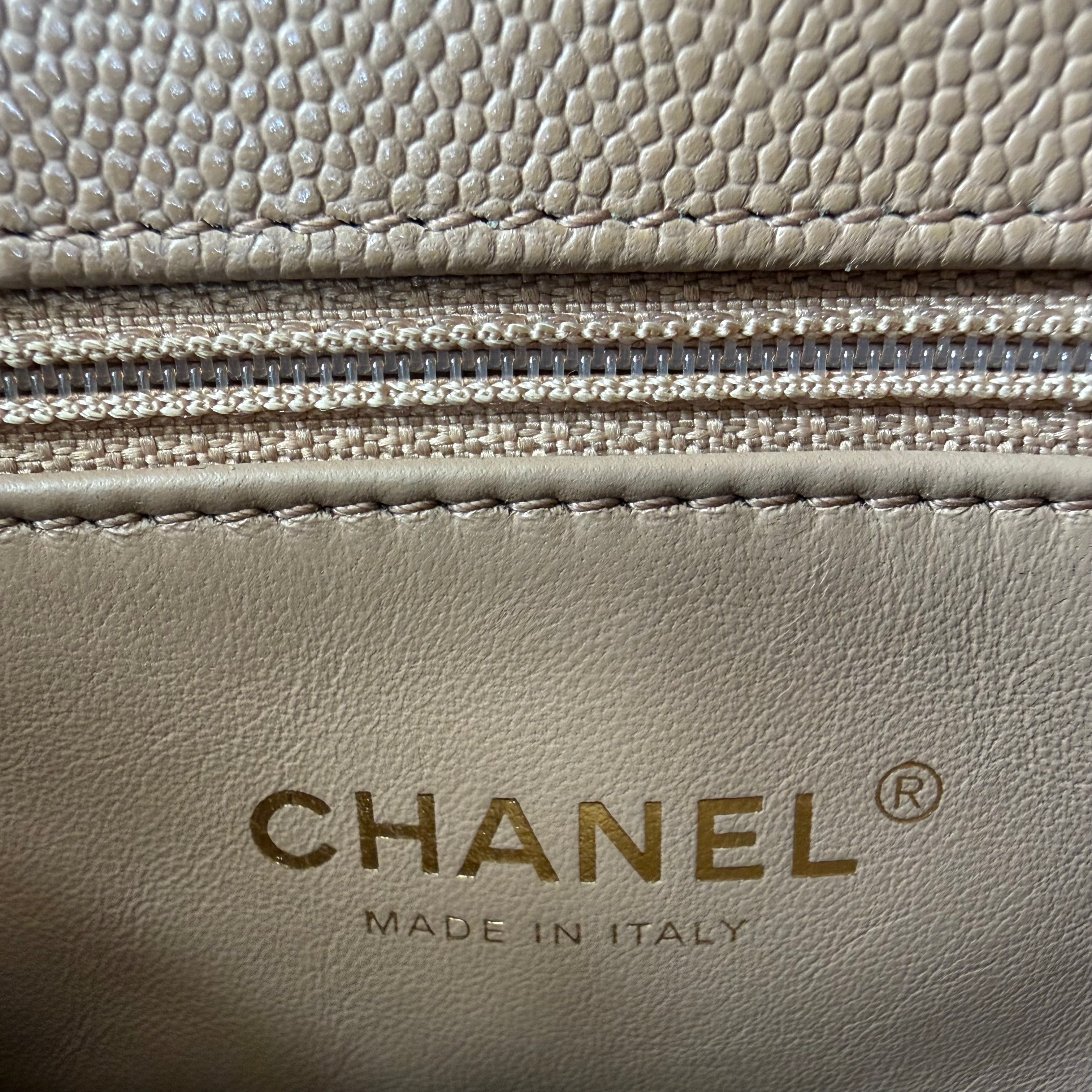 Chanel Coco Handle Mini Flap Bag Caramel Quilted Caviar LGHW