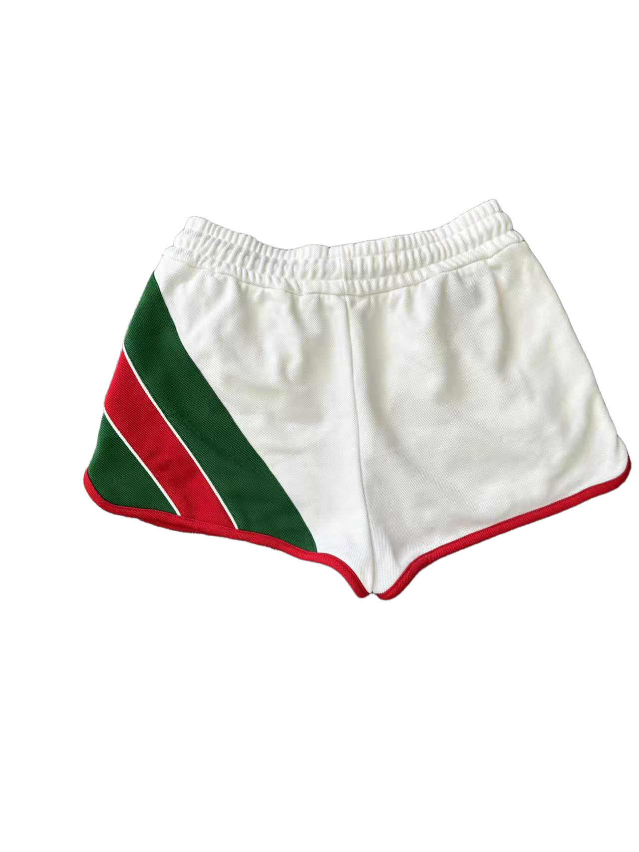 [eBay Live] Gucci White Athletic Shorts With Green & Red Stripes M