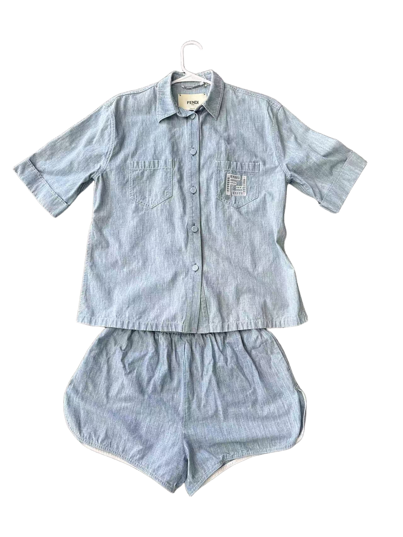 [eBay Live] Fendi Denim Shirt & Shorts Set 40