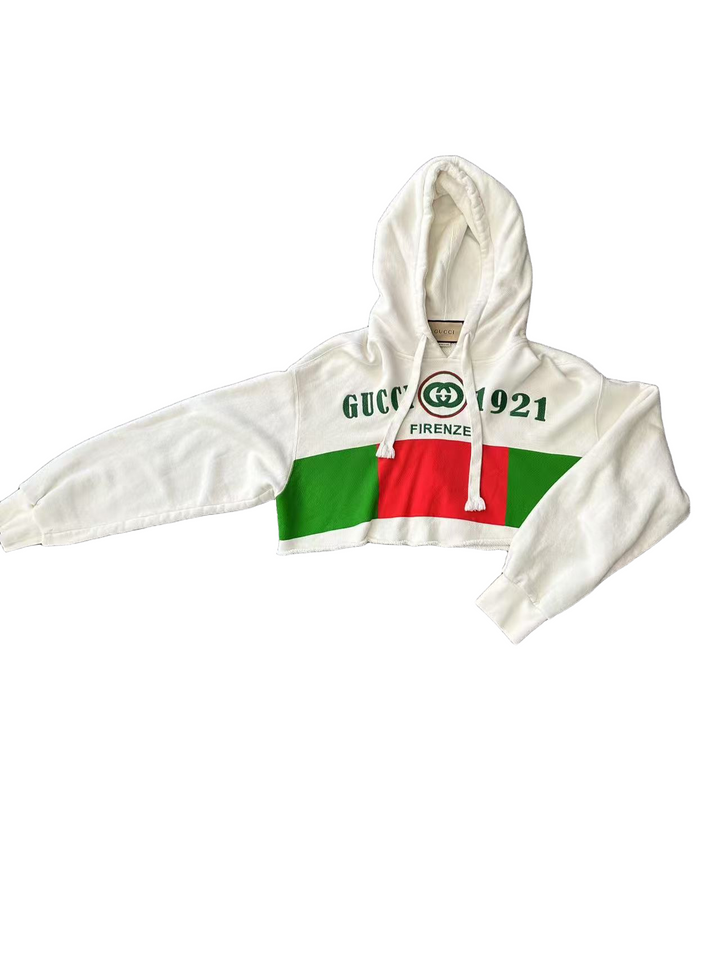 [eBay Live] Gucci Cropped Hoodie with 1921 Firenze Logo